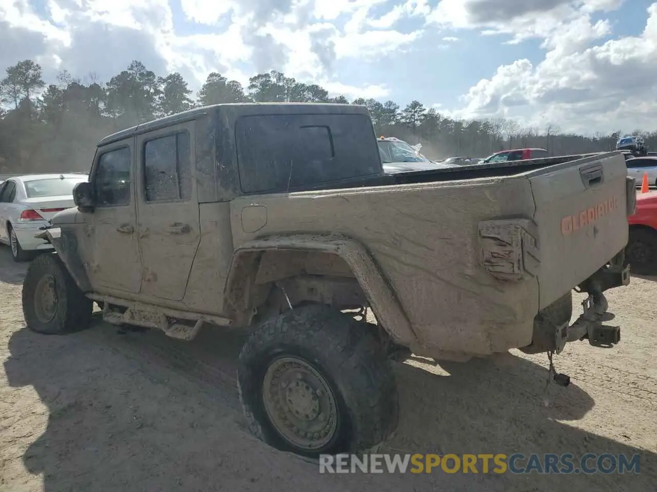 2 fotografías del automóvil dañado 1C6HJTAG0LL168969 JEEP GLADIATOR 2020