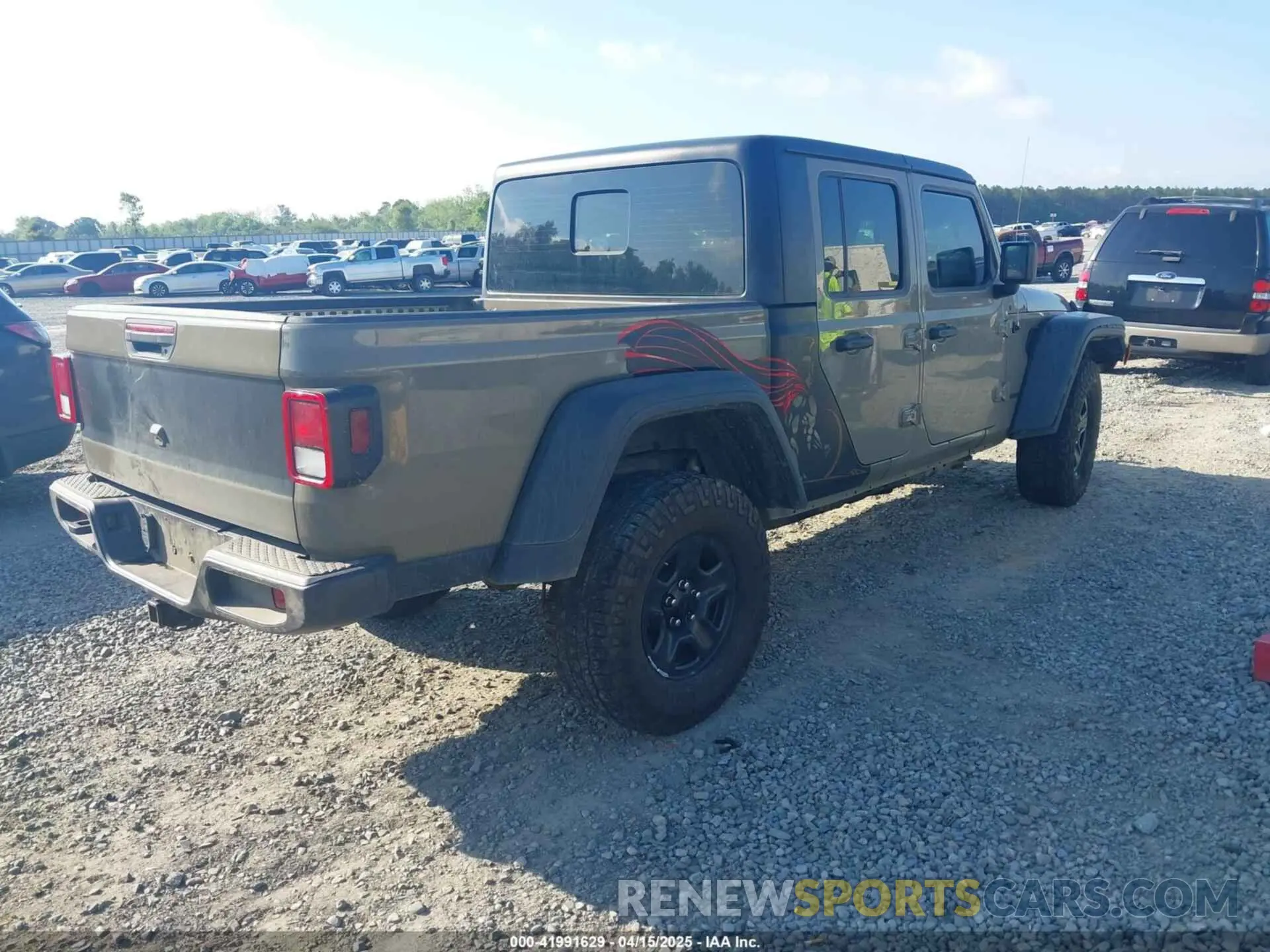 4 fotografías del automóvil dañado 1C6HJTAG0LL216406 JEEP GLADIATOR 2020