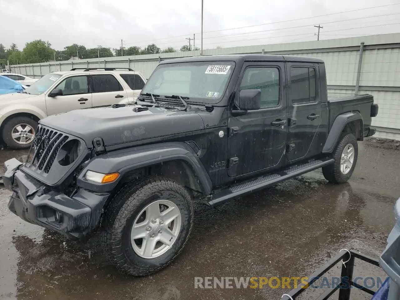 1 fotografías del automóvil dañado 1C6HJTAG2LL187328 JEEP GLADIATOR 2020