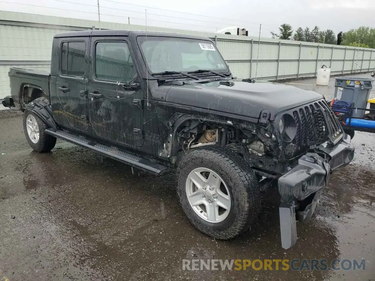 4 fotografías del automóvil dañado 1C6HJTAG2LL187328 JEEP GLADIATOR 2020