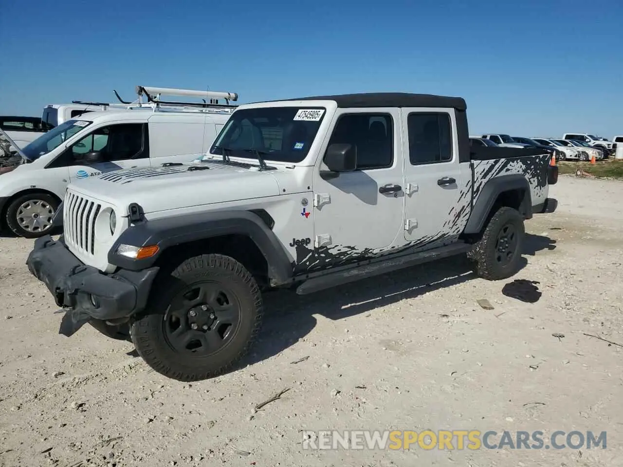 1 fotografías del automóvil dañado 1C6HJTAG4LL100271 JEEP GLADIATOR 2020