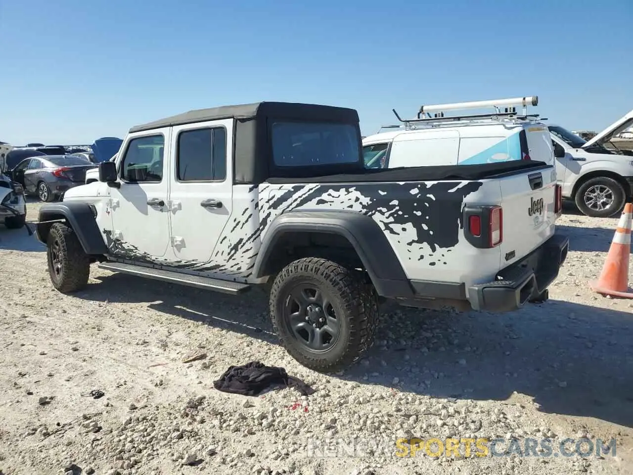 2 fotografías del automóvil dañado 1C6HJTAG4LL100271 JEEP GLADIATOR 2020