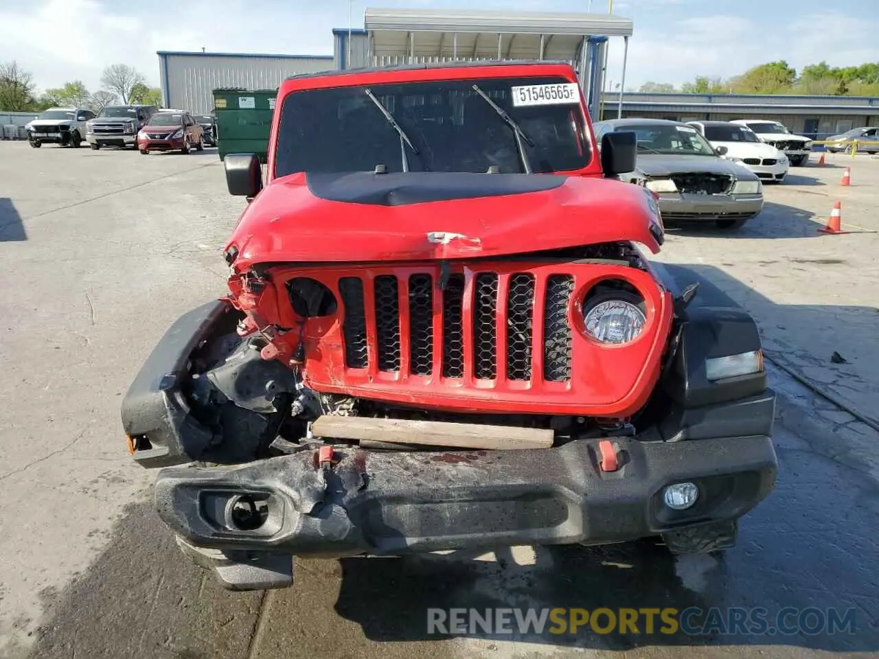 5 fotografías del automóvil dañado 1C6HJTAG4LL162110 JEEP GLADIATOR 2020