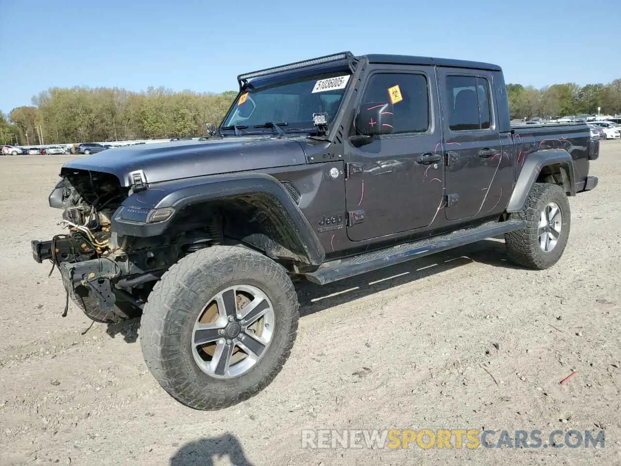 1 fotografías del automóvil dañado 1C6HJTAG5LL142030 JEEP GLADIATOR 2020