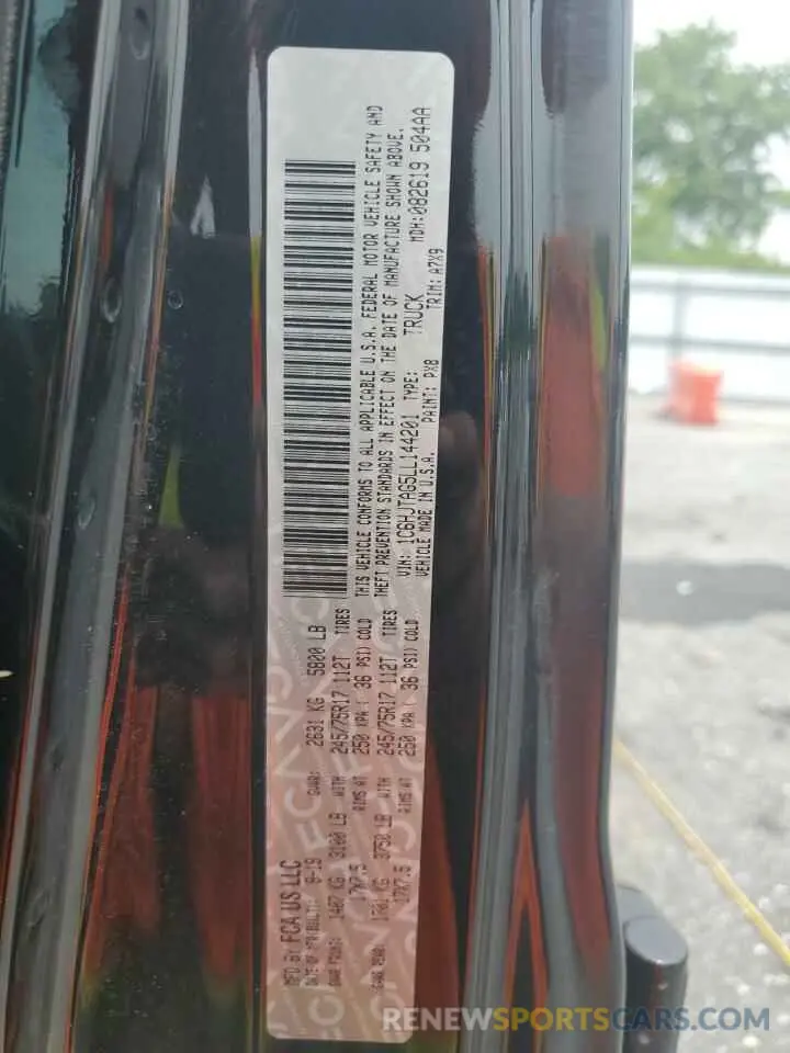 12 fotografías del automóvil dañado 1C6HJTAG5LL144201 JEEP GLADIATOR 2020