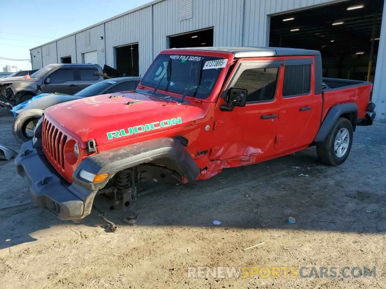 1 fotografías del automóvil dañado 1C6HJTAG6LL159581 JEEP GLADIATOR 2020