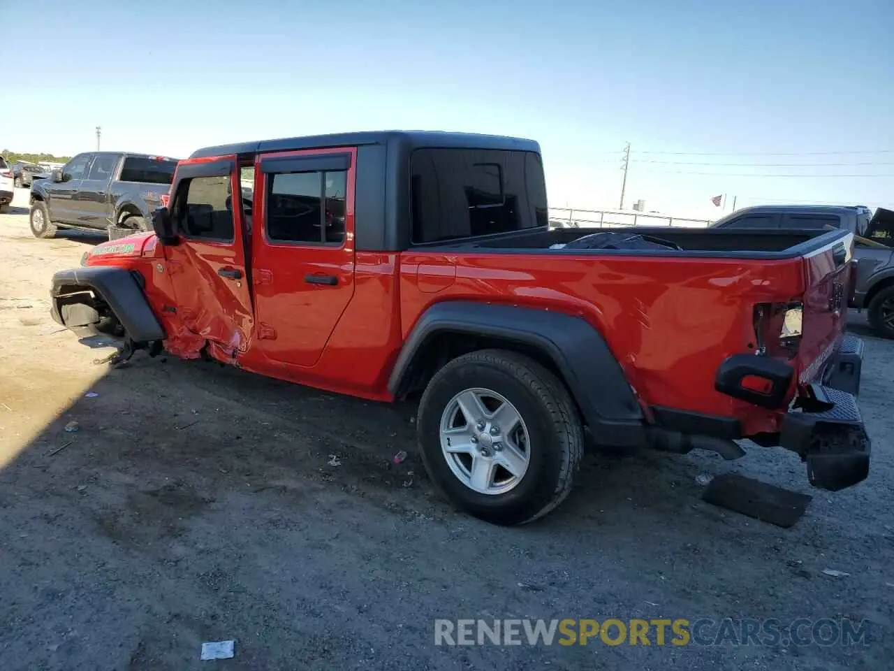 2 fotografías del automóvil dañado 1C6HJTAG6LL159581 JEEP GLADIATOR 2020