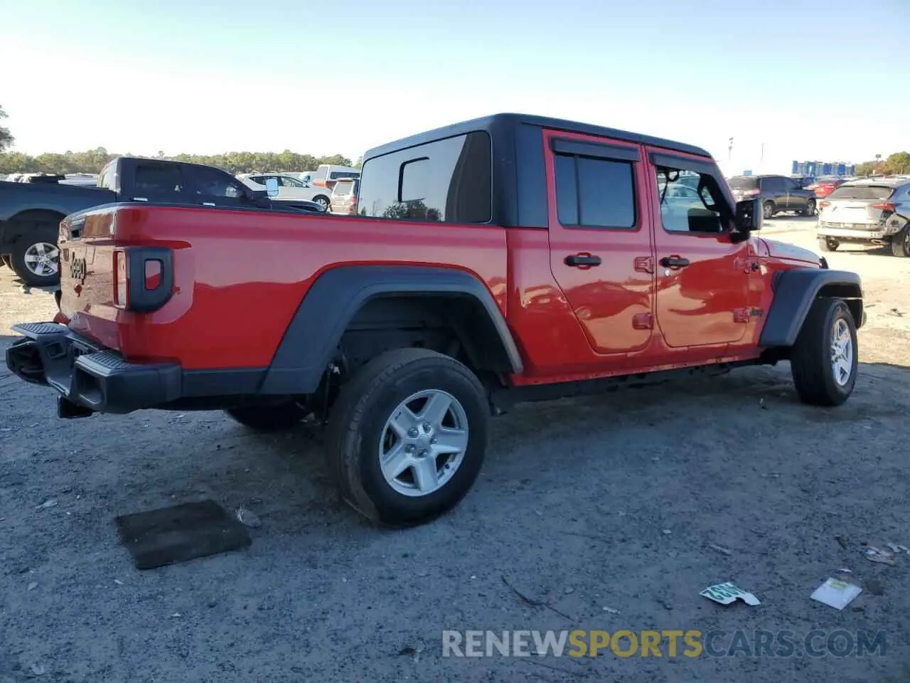 3 fotografías del automóvil dañado 1C6HJTAG6LL159581 JEEP GLADIATOR 2020