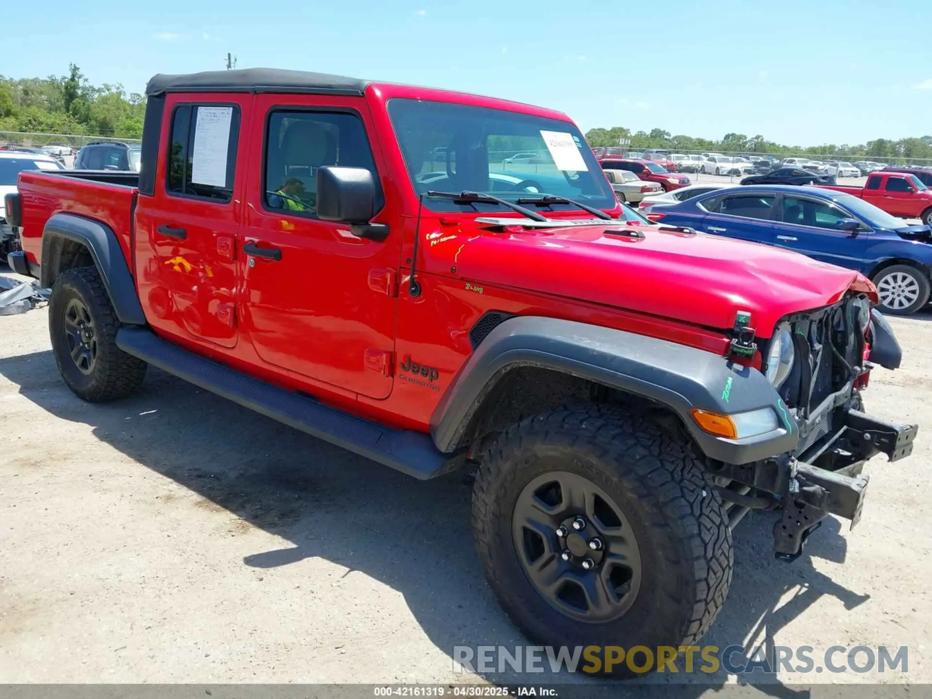 1 fotografías del automóvil dañado 1C6HJTAG6LL194119 JEEP GLADIATOR 2020
