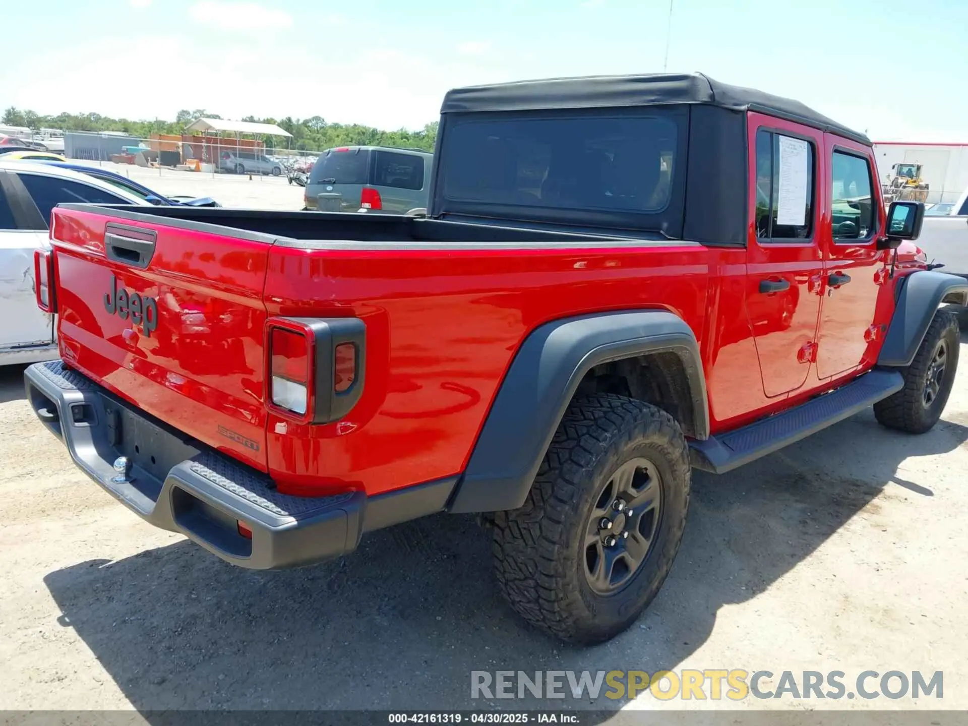 4 fotografías del automóvil dañado 1C6HJTAG6LL194119 JEEP GLADIATOR 2020
