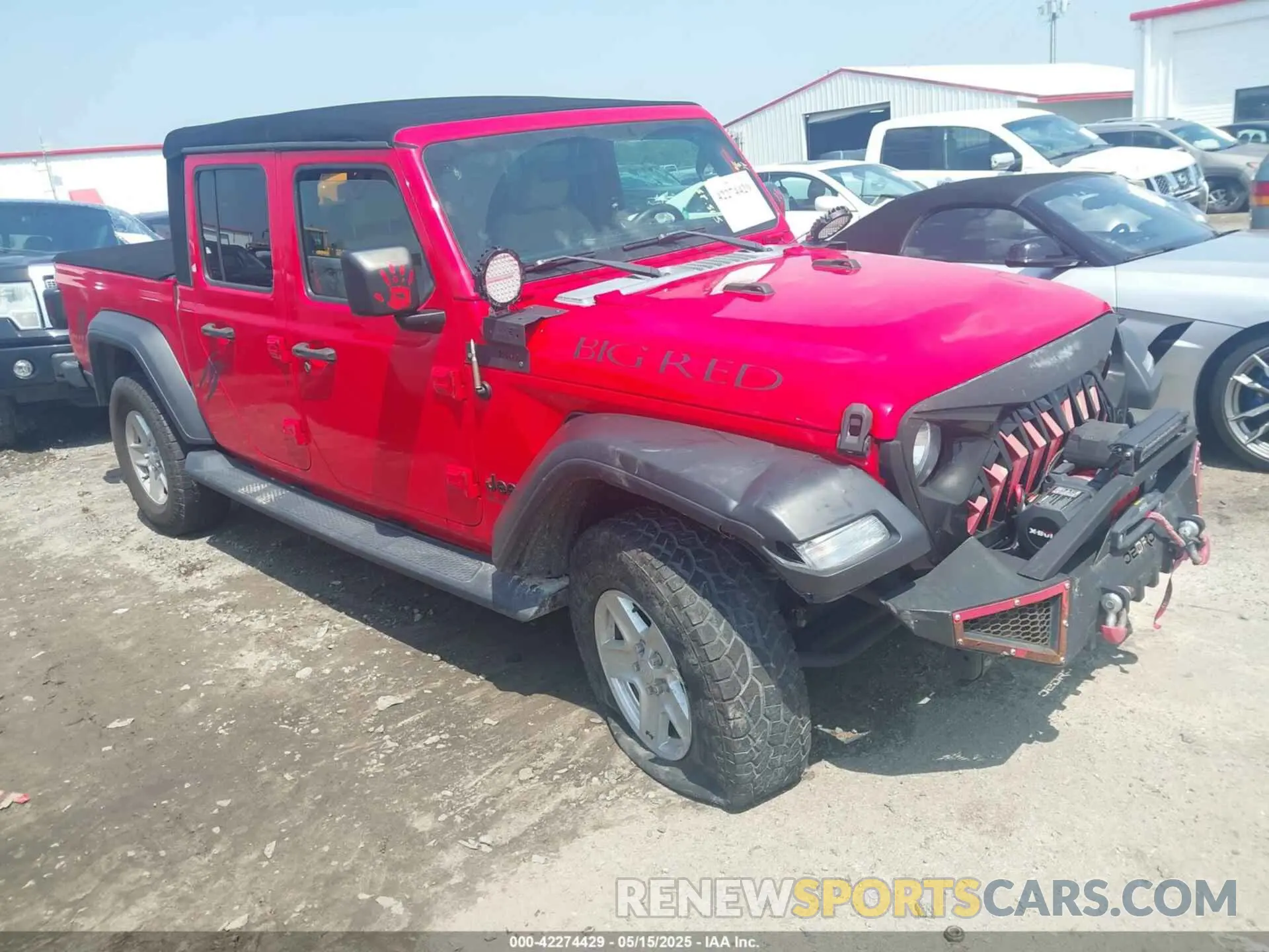 1 fotografías del automóvil dañado 1C6HJTAG7LL133586 JEEP GLADIATOR 2020