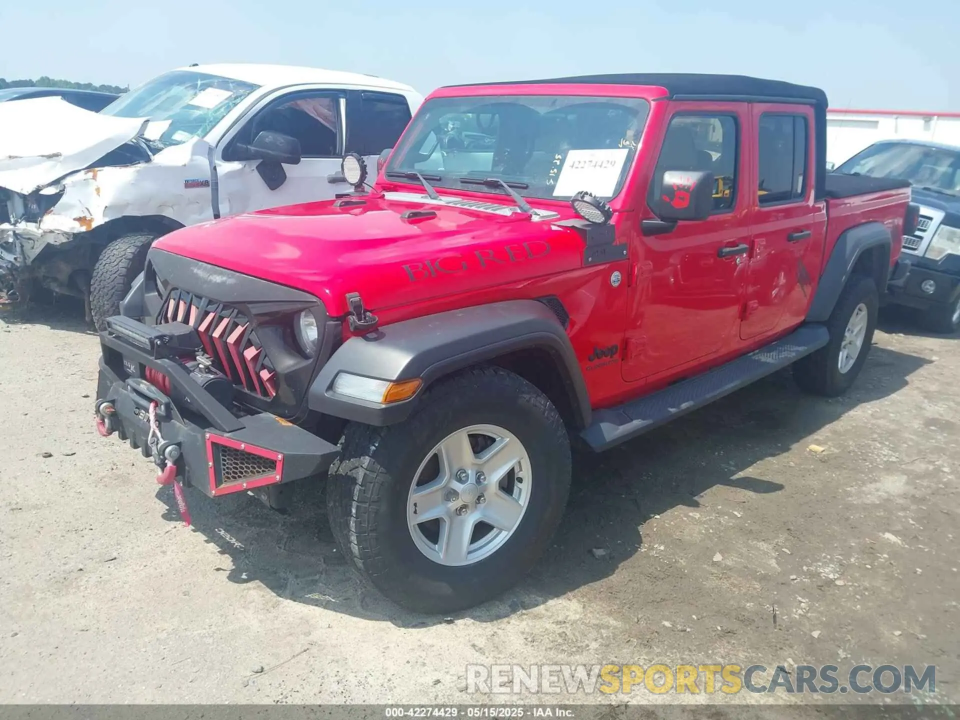 2 fotografías del automóvil dañado 1C6HJTAG7LL133586 JEEP GLADIATOR 2020