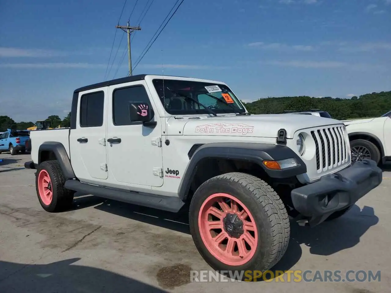 4 fotografías del automóvil dañado 1C6HJTAG8LL121995 JEEP GLADIATOR 2020
