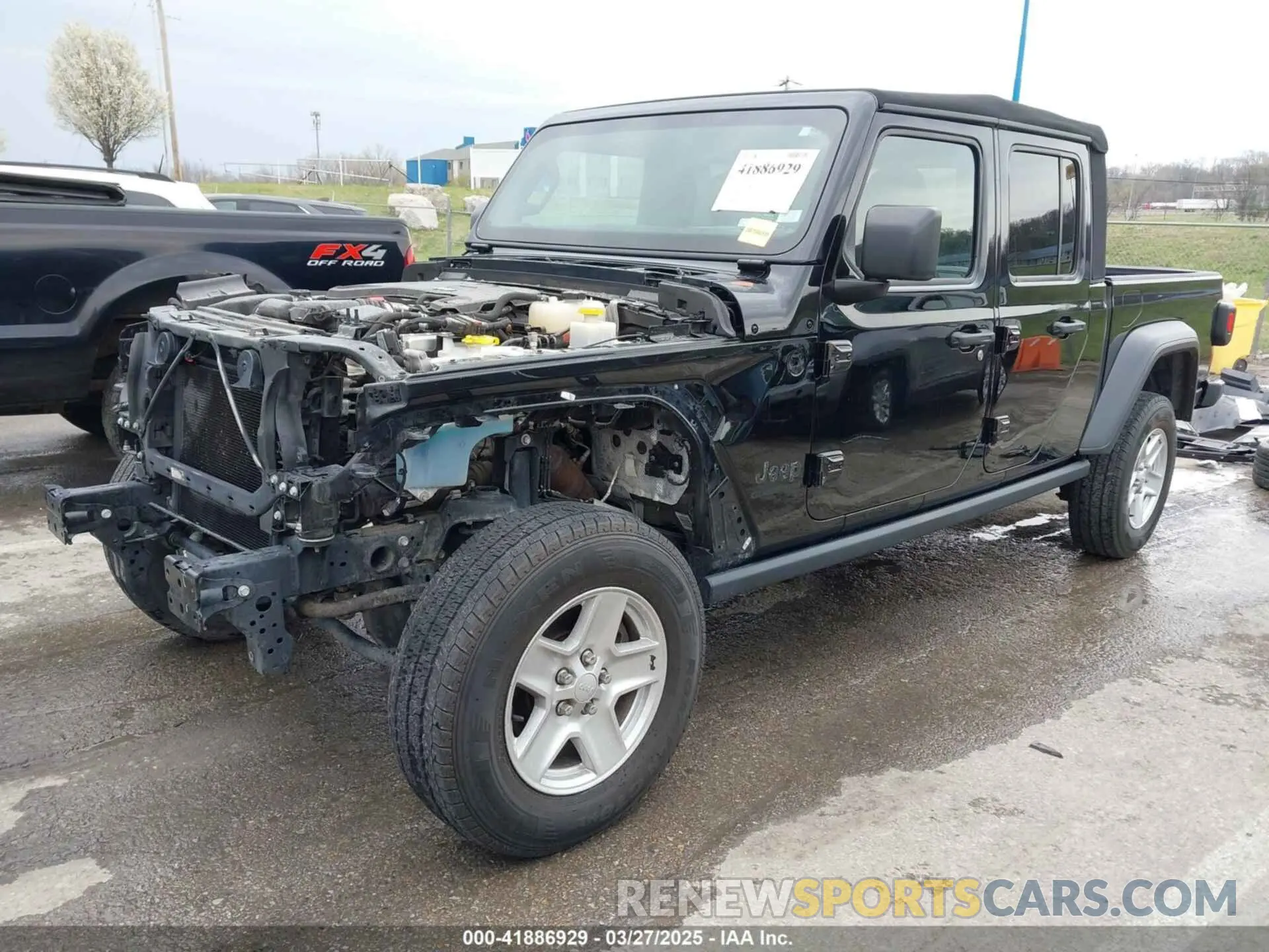 2 fotografías del automóvil dañado 1C6HJTAG8LL122726 JEEP GLADIATOR 2020