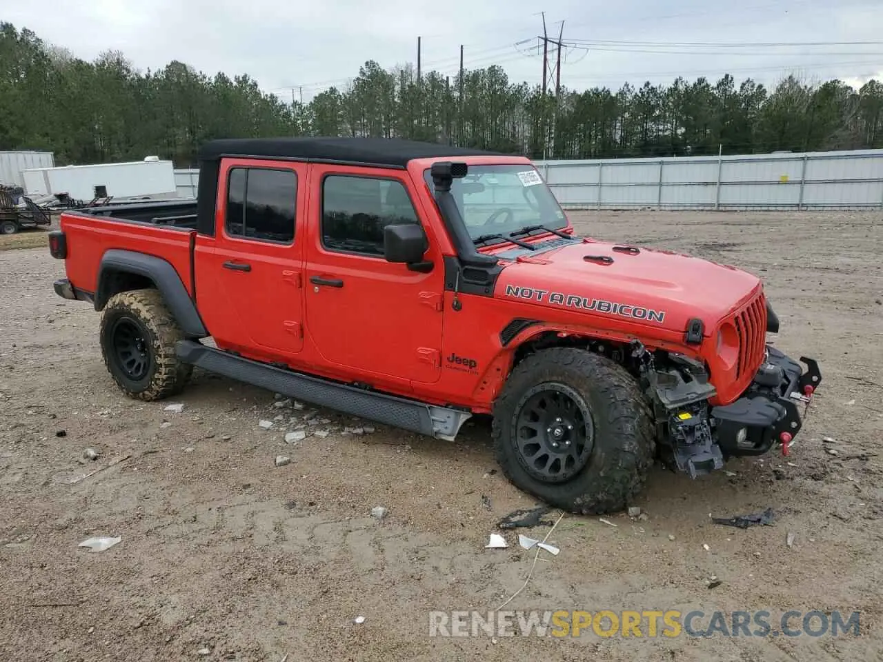 4 fotografías del automóvil dañado 1C6HJTAGXLL101425 JEEP GLADIATOR 2020
