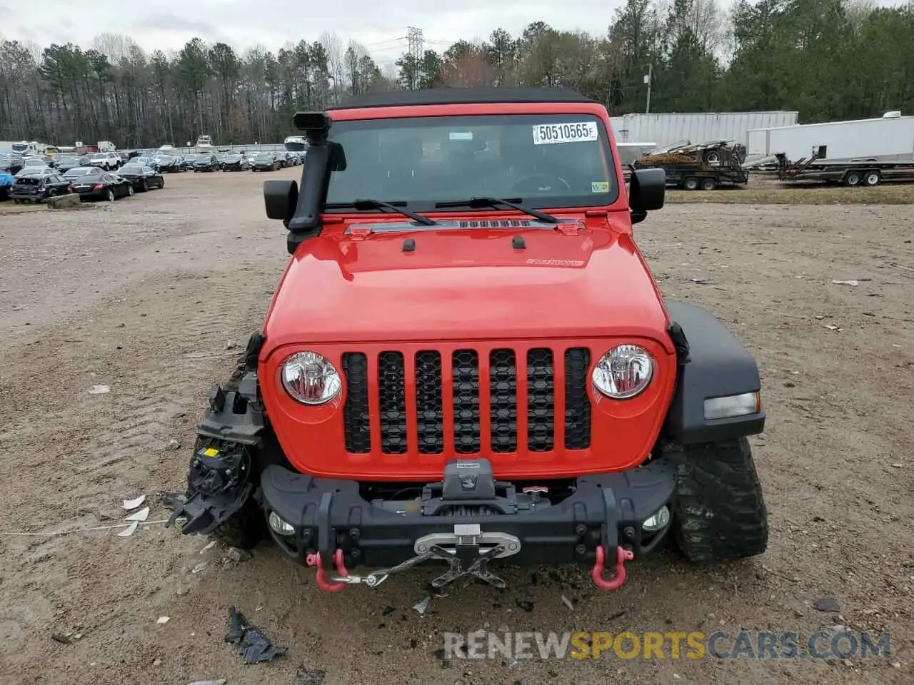 5 fotografías del automóvil dañado 1C6HJTAGXLL101425 JEEP GLADIATOR 2020