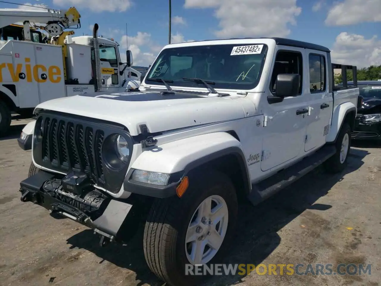 2 fotografías del automóvil dañado 1C6HJTFG0LL188857 JEEP GLADIATOR 2020