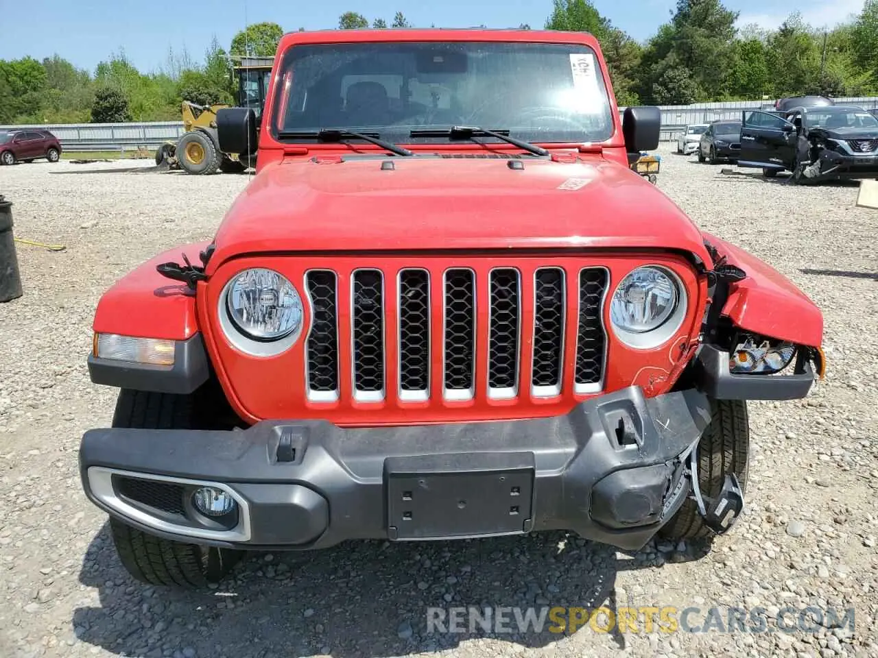 5 fotografías del automóvil dañado 1C6HJTFG1LL198586 JEEP GLADIATOR 2020