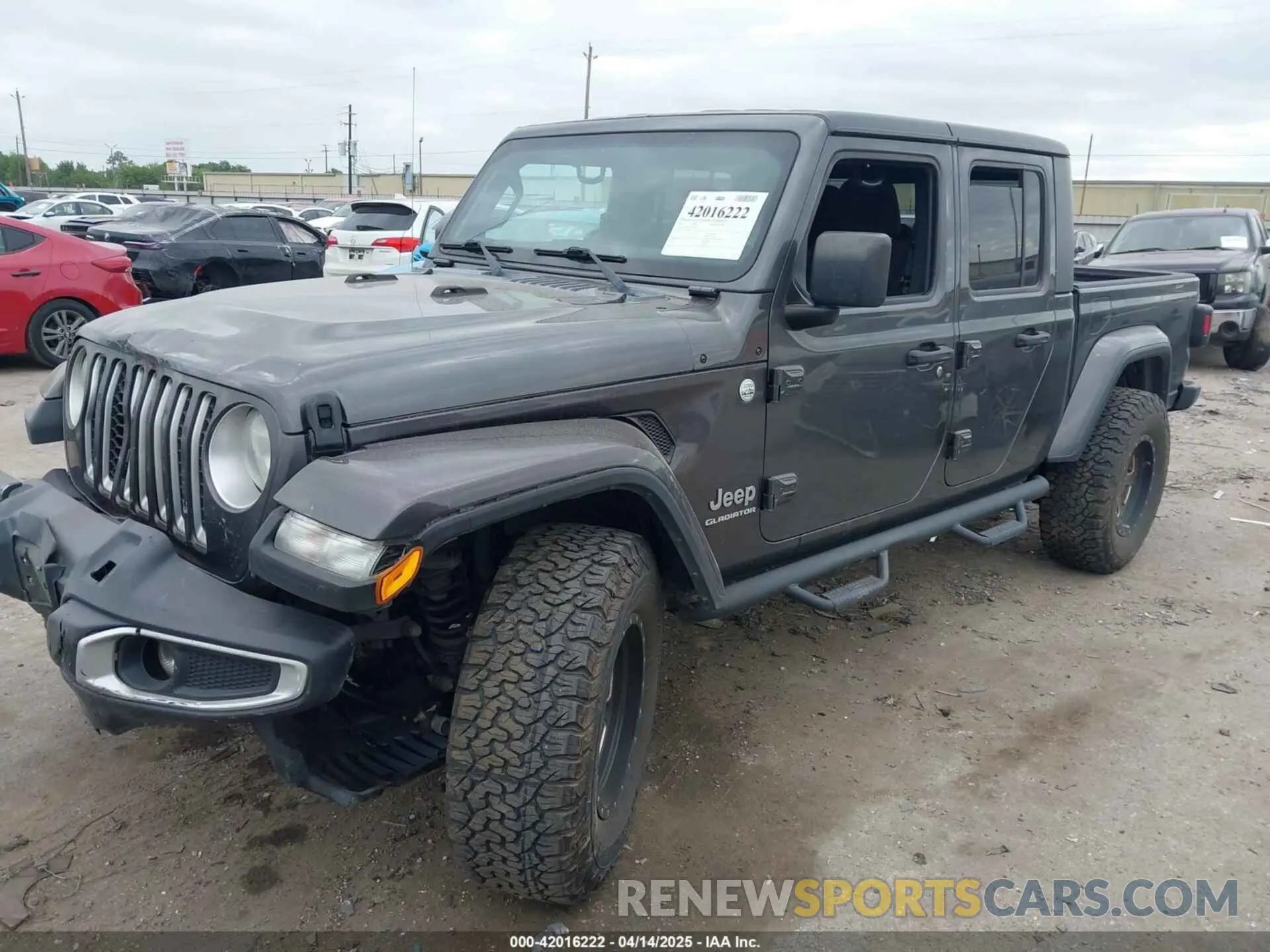 2 fotografías del automóvil dañado 1C6HJTFG8LL166086 JEEP GLADIATOR 2020