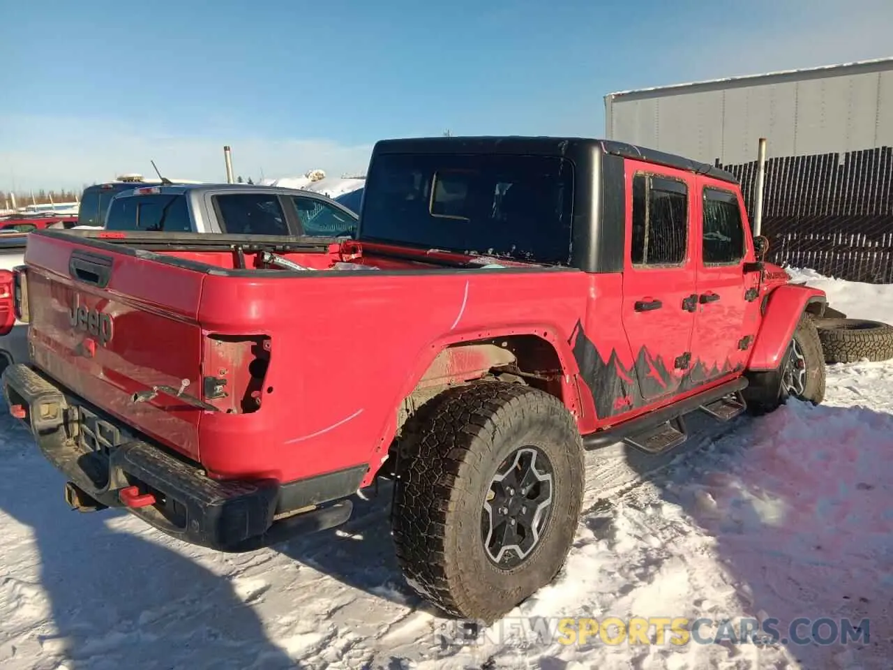 3 fotografías del automóvil dañado 1C6JJTBG0LL138631 JEEP GLADIATOR 2020