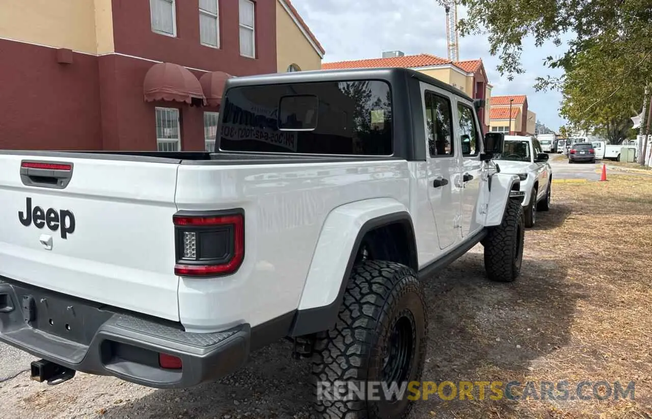 4 fotografías del automóvil dañado 1C6HJTAG0ML541509 JEEP GLADIATOR 2021