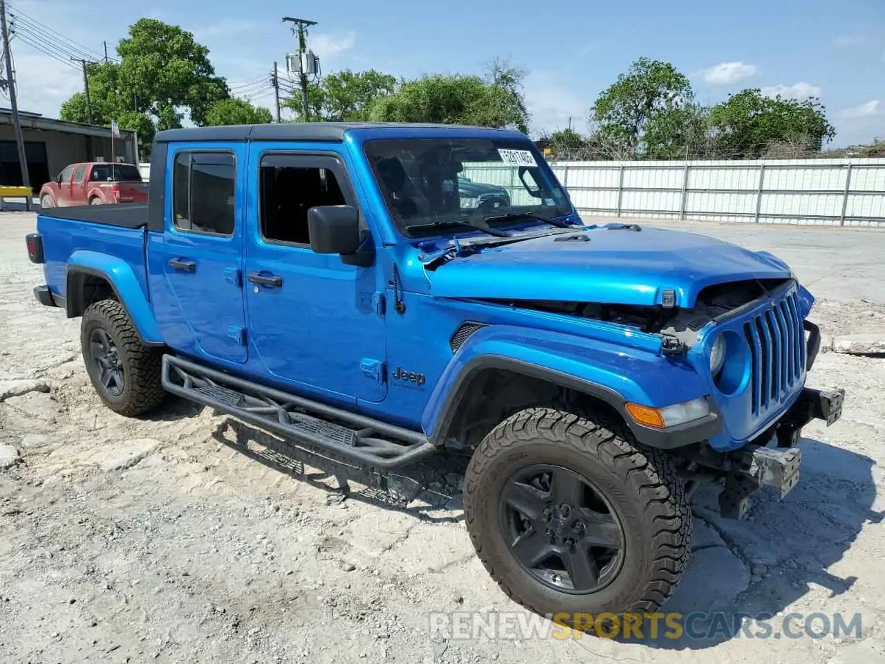 4 fotografías del automóvil dañado 1C6HJTAG0ML560089 JEEP GLADIATOR 2021