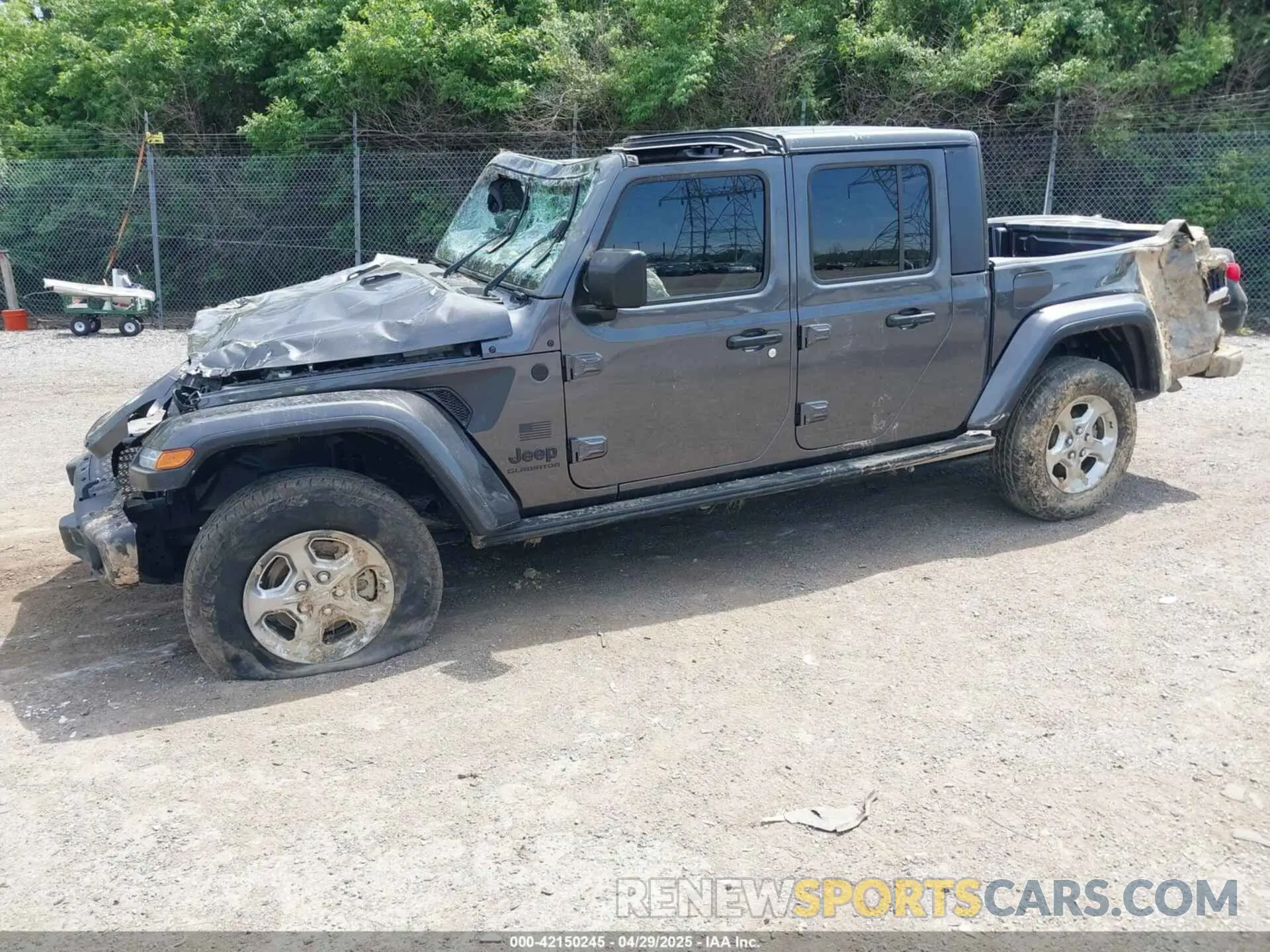 2 fotografías del automóvil dañado 1C6HJTAG3ML557932 JEEP GLADIATOR 2021