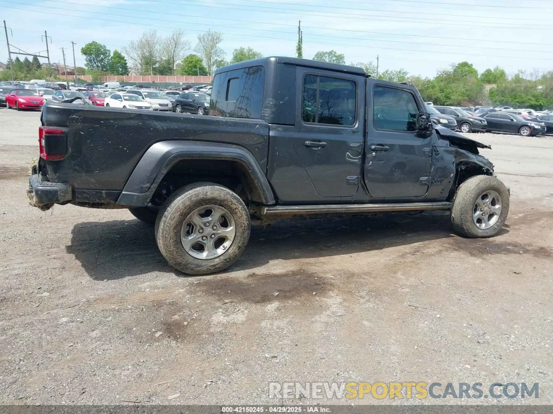 4 fotografías del automóvil dañado 1C6HJTAG3ML557932 JEEP GLADIATOR 2021