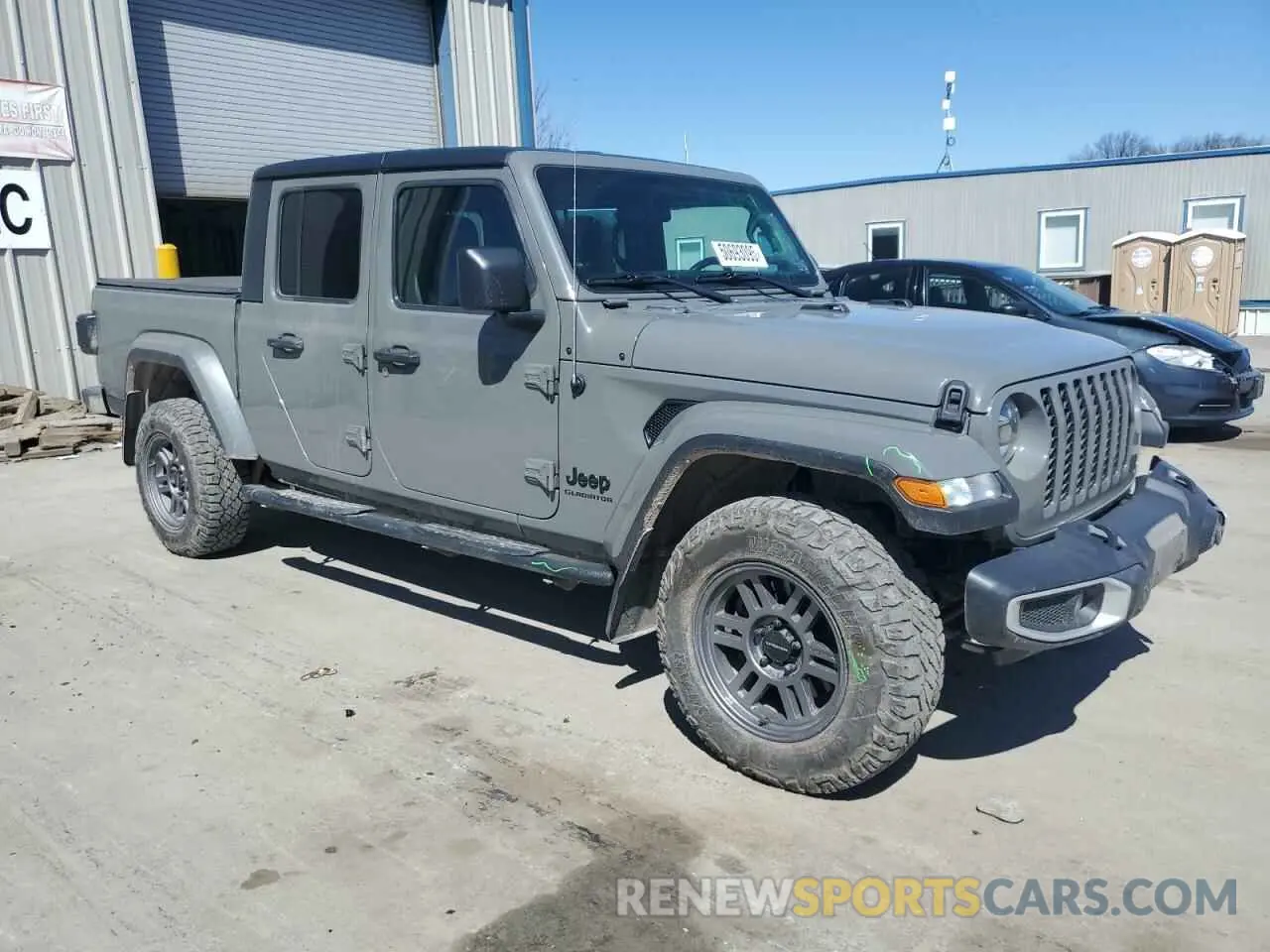 4 fotografías del automóvil dañado 1C6HJTAG5ML531803 JEEP GLADIATOR 2021