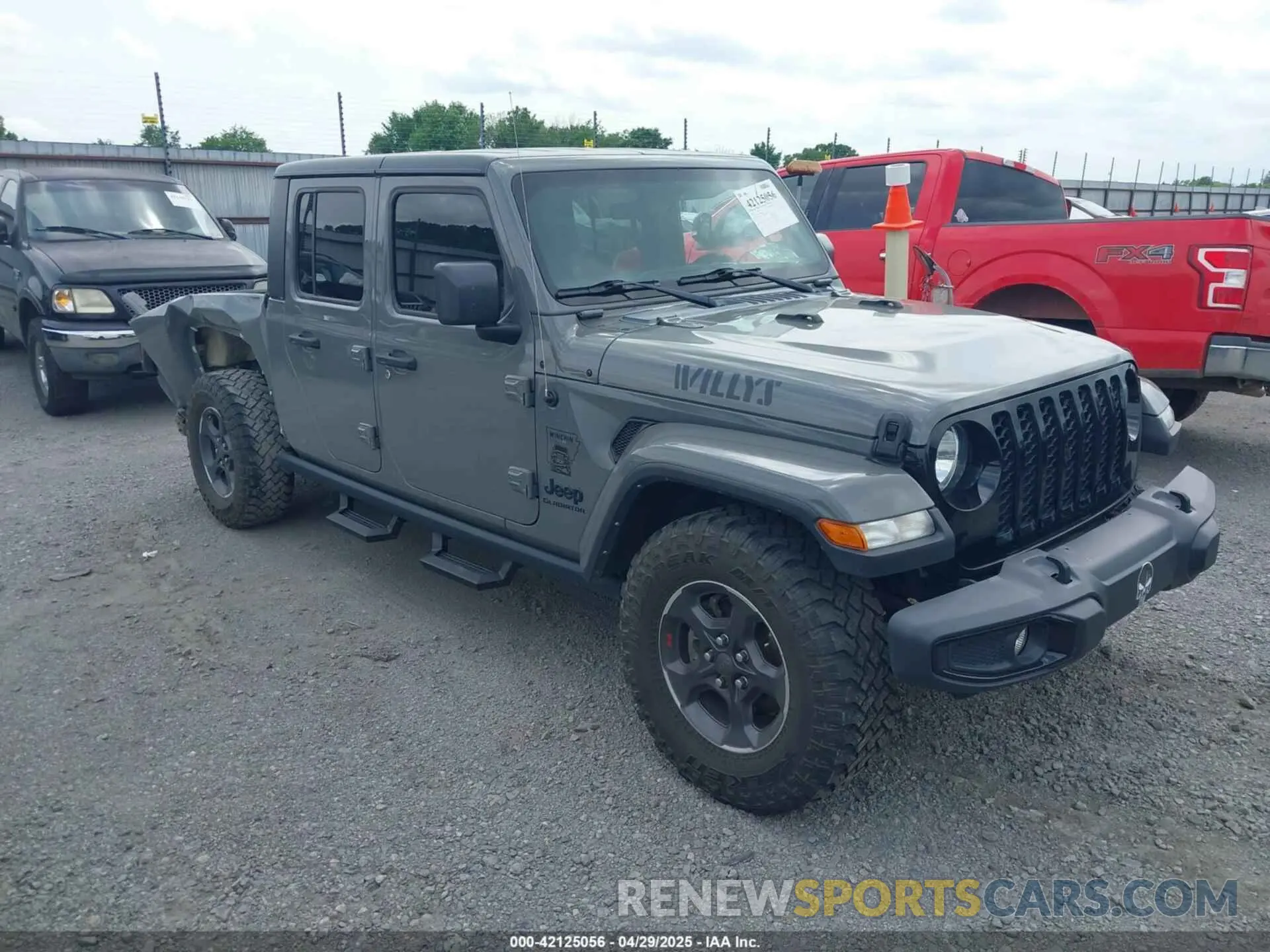 1 fotografías del automóvil dañado 1C6HJTAG5ML570892 JEEP GLADIATOR 2021