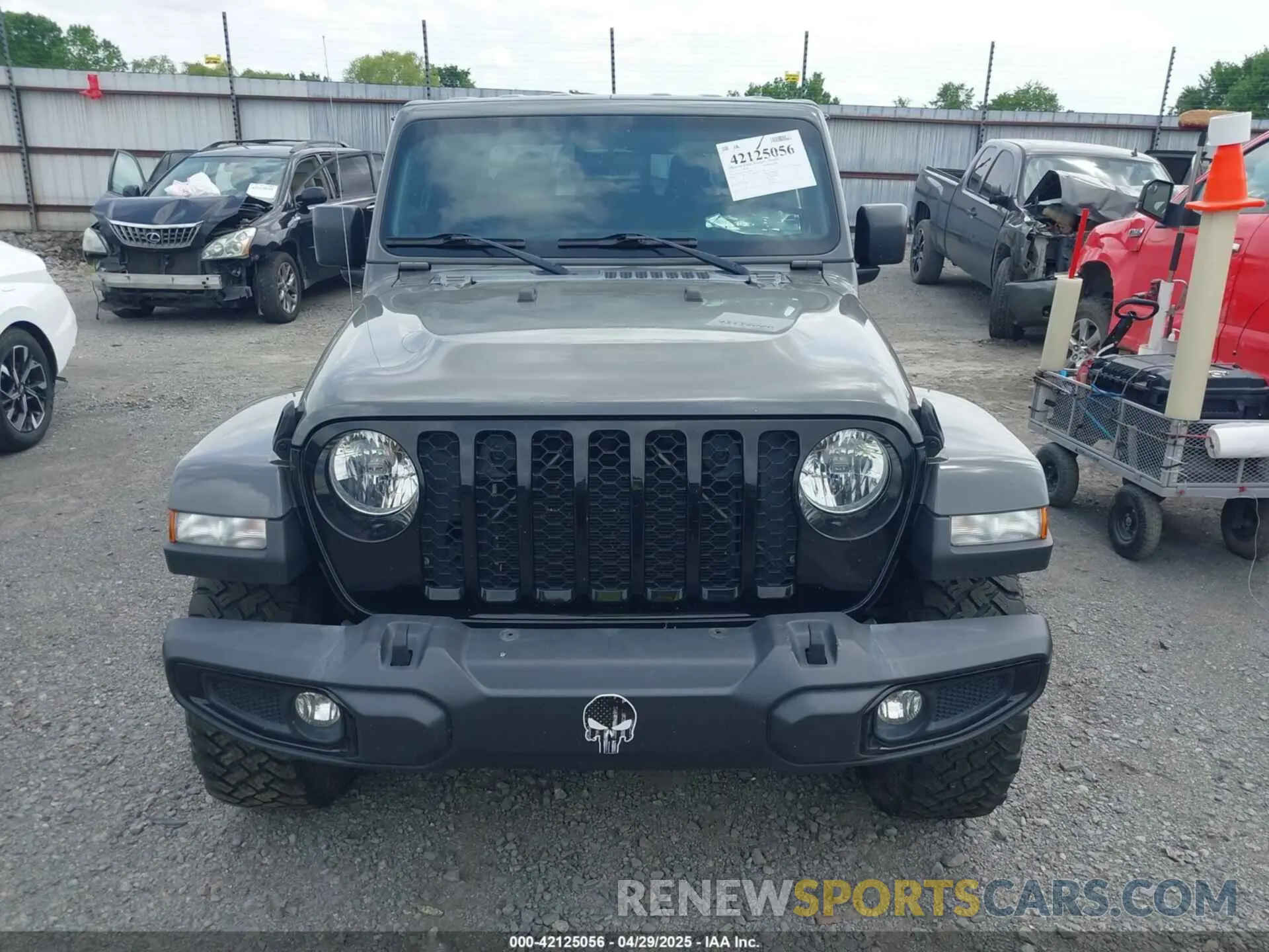 12 fotografías del automóvil dañado 1C6HJTAG5ML570892 JEEP GLADIATOR 2021