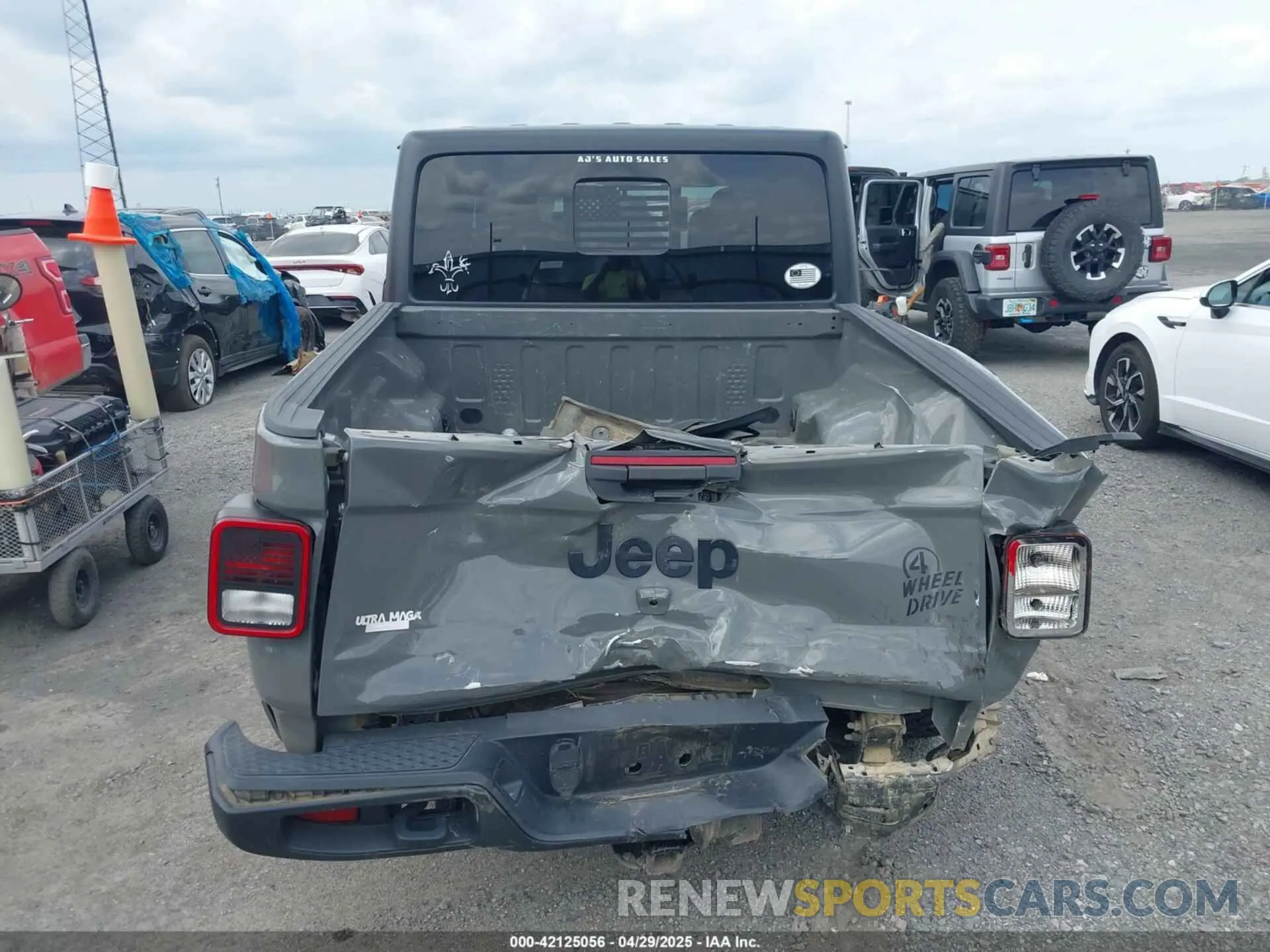 16 fotografías del automóvil dañado 1C6HJTAG5ML570892 JEEP GLADIATOR 2021