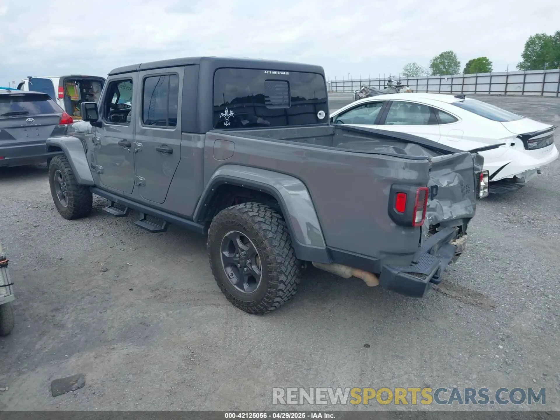 3 fotografías del automóvil dañado 1C6HJTAG5ML570892 JEEP GLADIATOR 2021