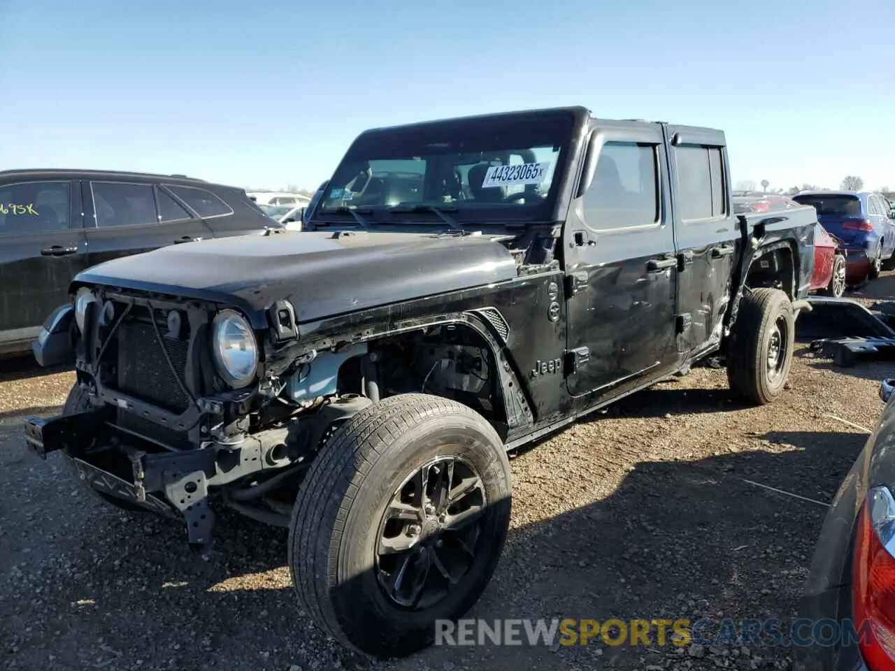 1 fotografías del automóvil dañado 1C6HJTAG5ML605978 JEEP GLADIATOR 2021