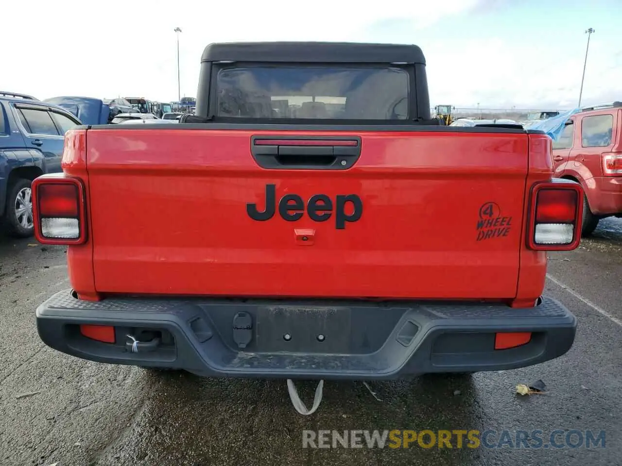 6 fotografías del automóvil dañado 1C6HJTAG6ML518011 JEEP GLADIATOR 2021