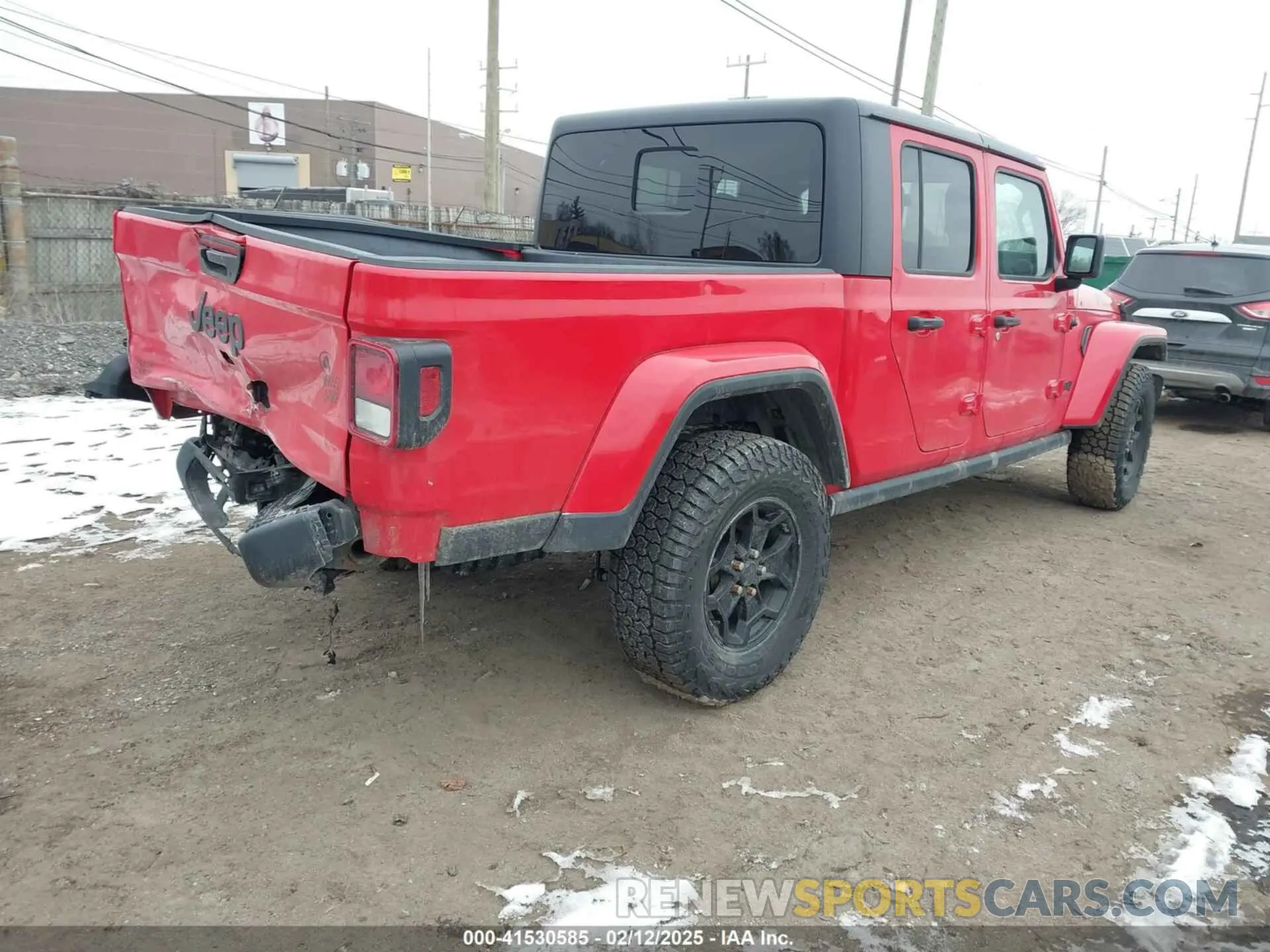 4 fotografías del automóvil dañado 1C6HJTAG6ML550649 JEEP GLADIATOR 2021