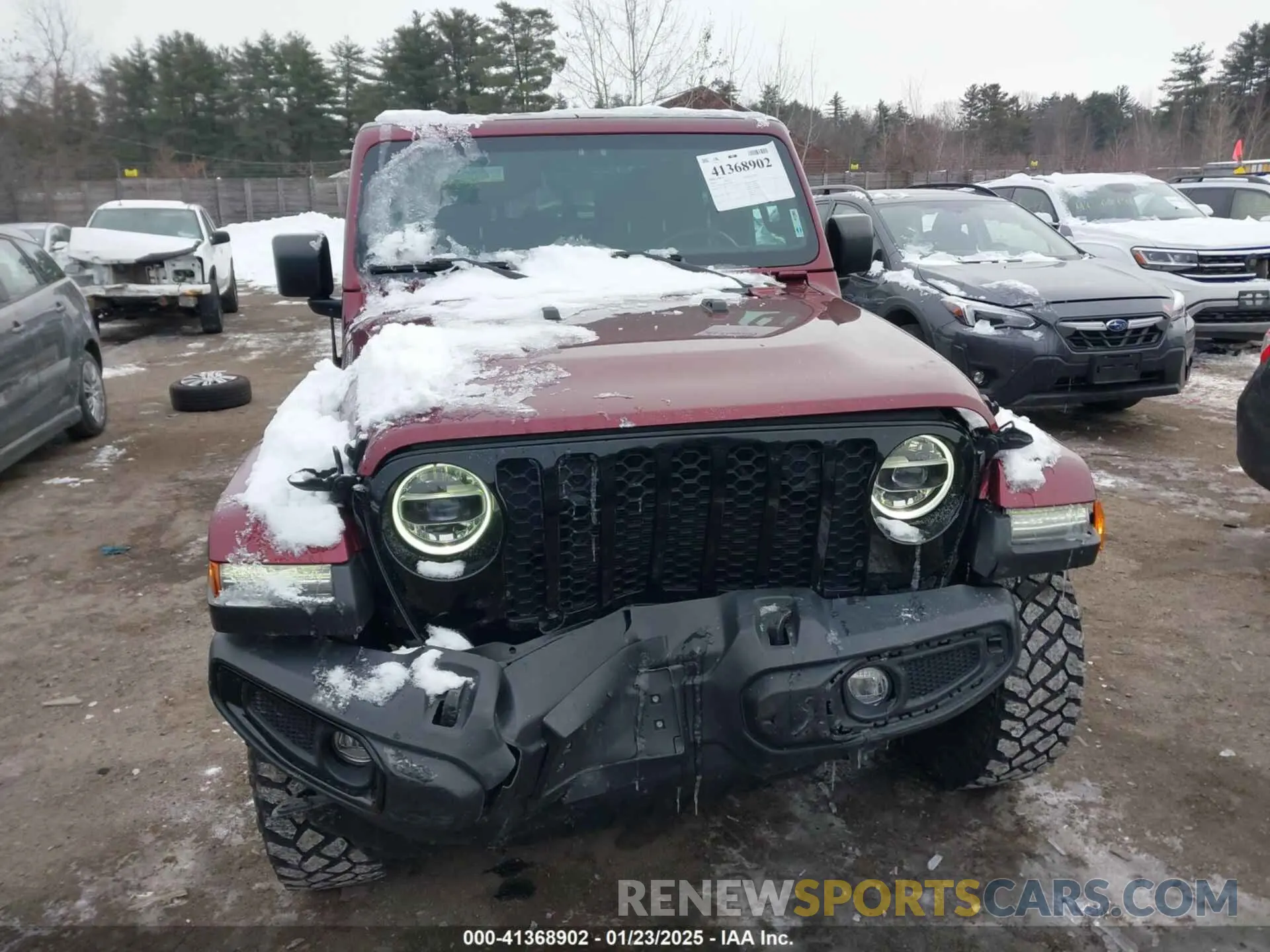 12 fotografías del automóvil dañado 1C6HJTAG6ML571081 JEEP GLADIATOR 2021