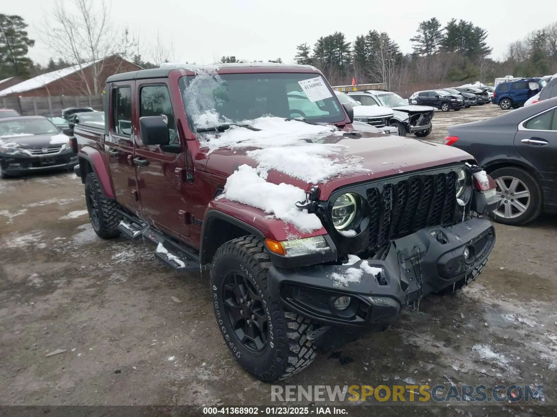 13 fotografías del automóvil dañado 1C6HJTAG6ML571081 JEEP GLADIATOR 2021