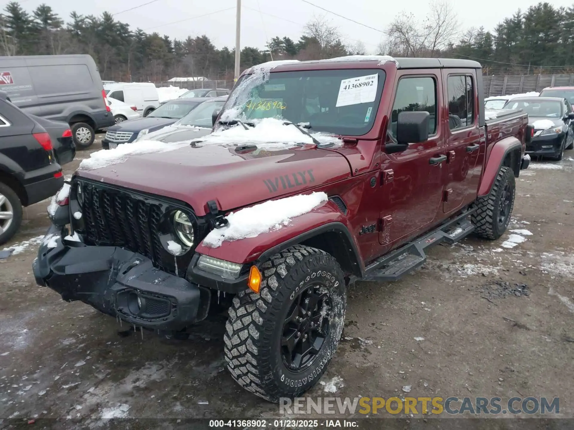 2 fotografías del automóvil dañado 1C6HJTAG6ML571081 JEEP GLADIATOR 2021
