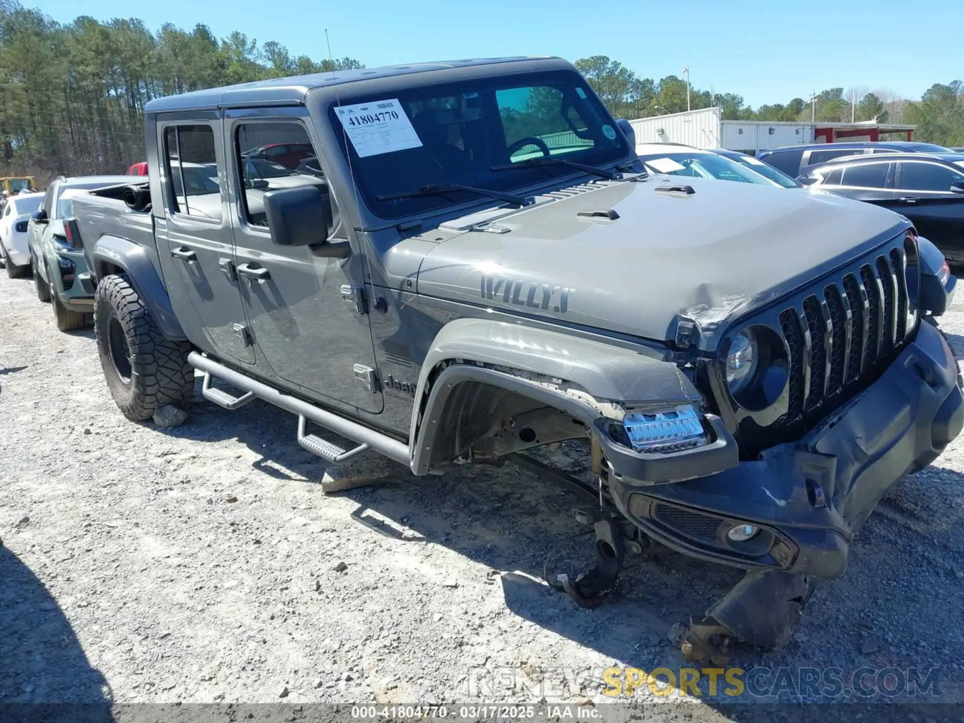 1 fotografías del automóvil dañado 1C6HJTAG6ML579715 JEEP GLADIATOR 2021