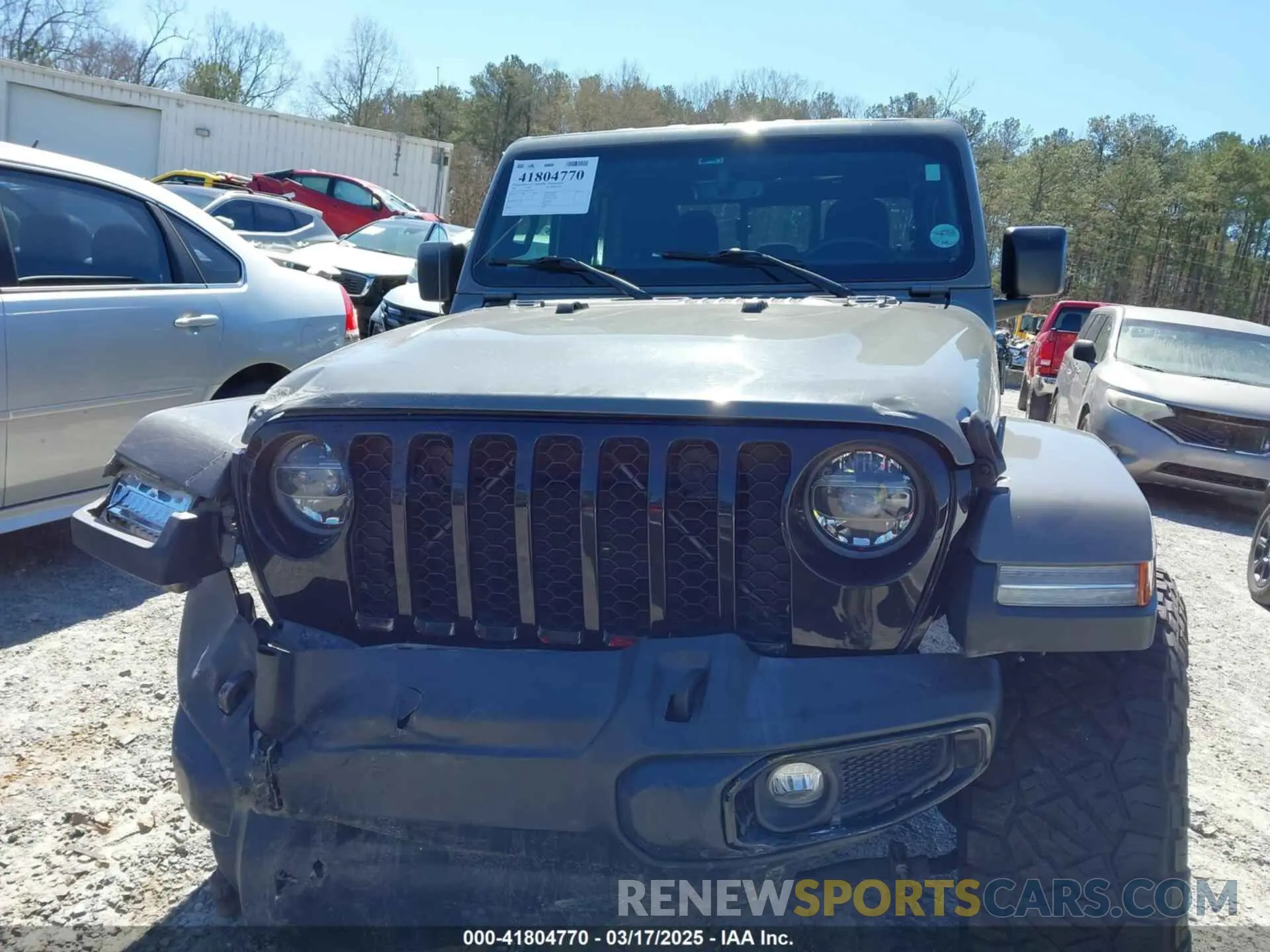 12 fotografías del automóvil dañado 1C6HJTAG6ML579715 JEEP GLADIATOR 2021