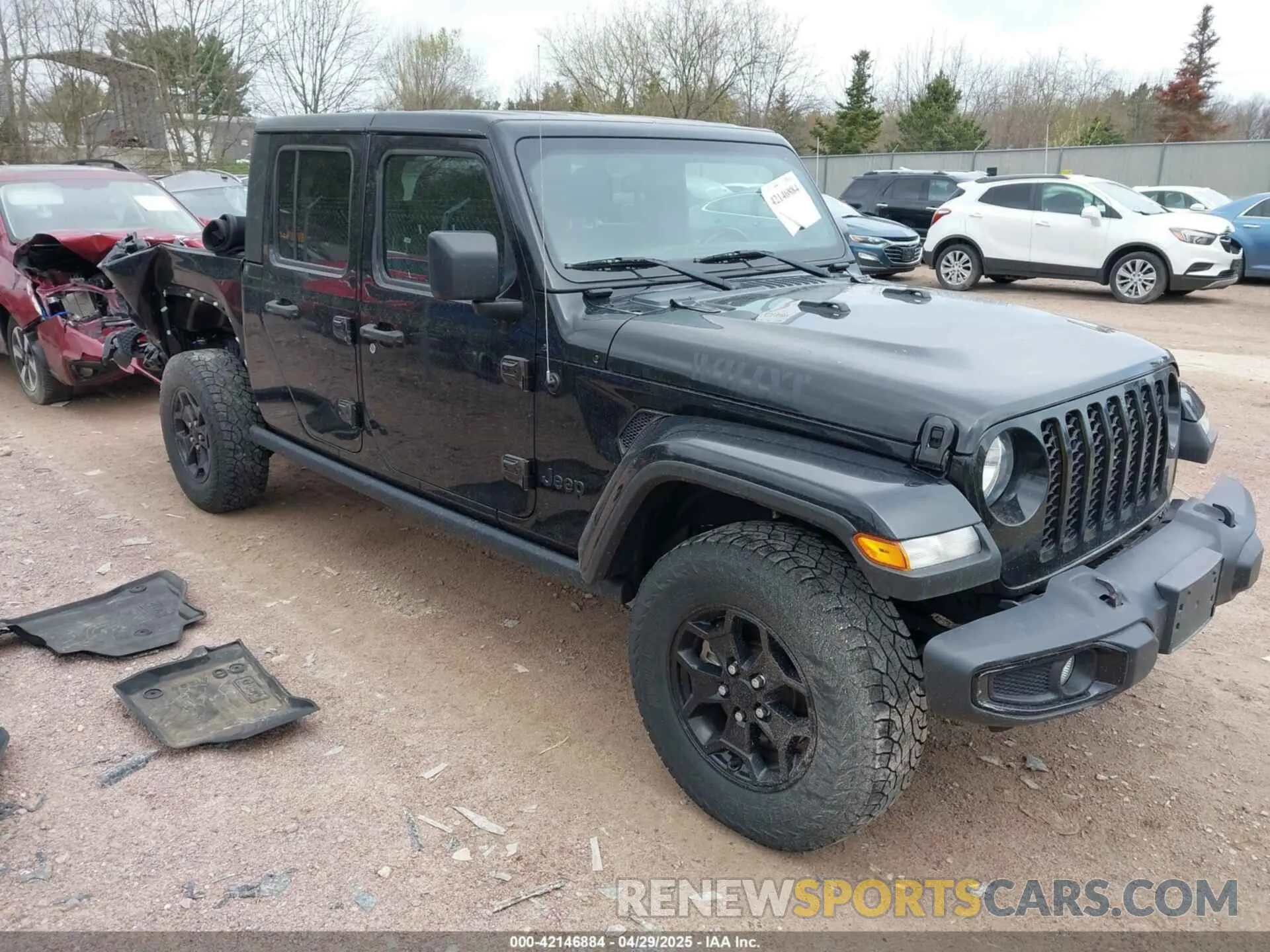 1 fotografías del automóvil dañado 1C6HJTAG7ML542804 JEEP GLADIATOR 2021