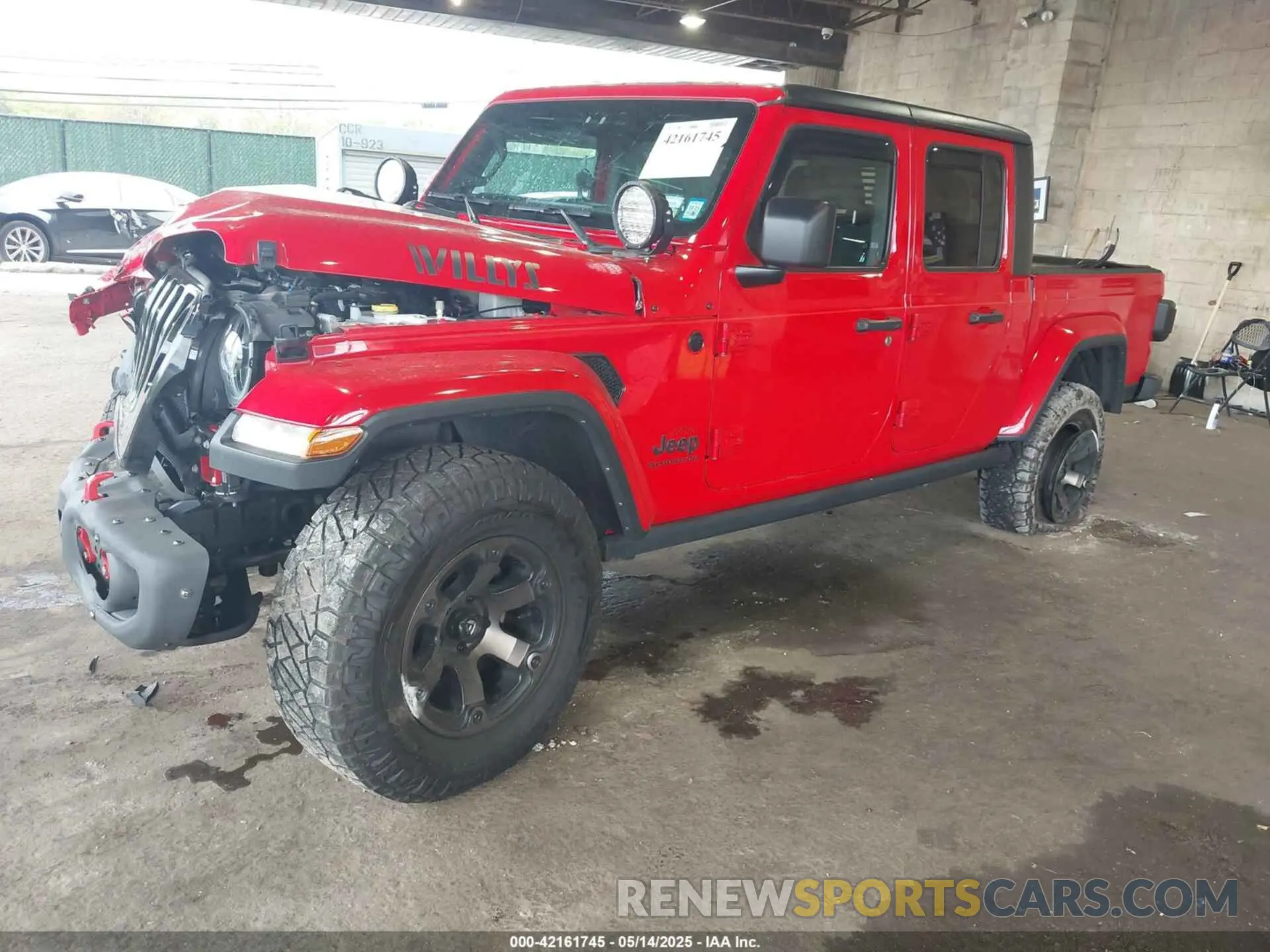 2 fotografías del automóvil dañado 1C6HJTAG7ML602130 JEEP GLADIATOR 2021