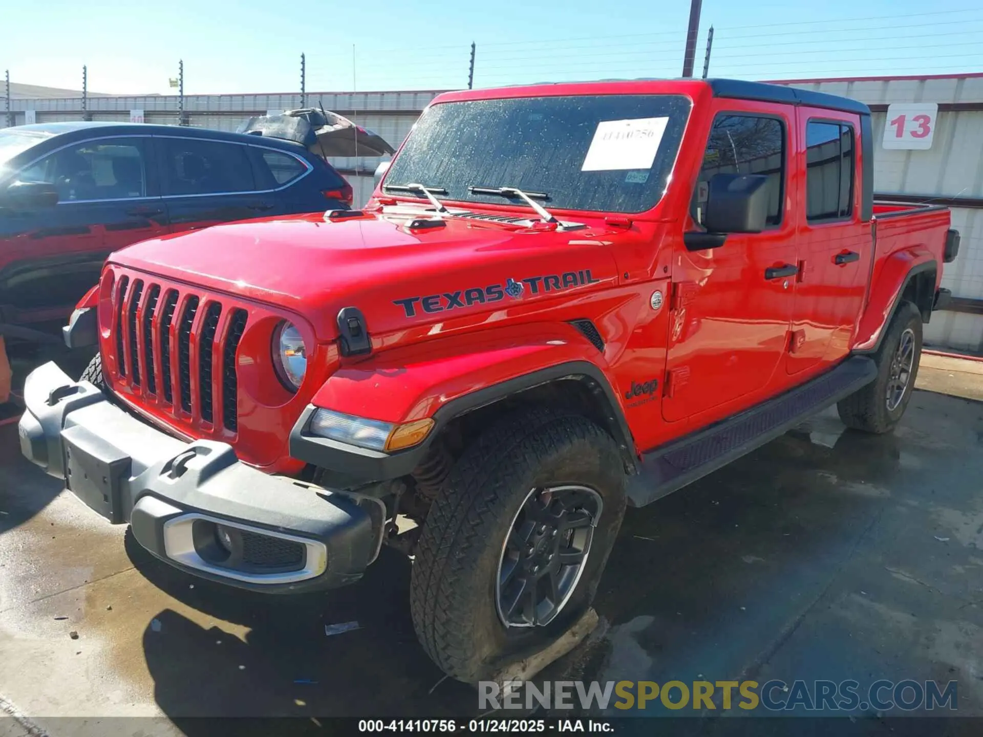 2 fotografías del automóvil dañado 1C6HJTAG7ML609661 JEEP GLADIATOR 2021