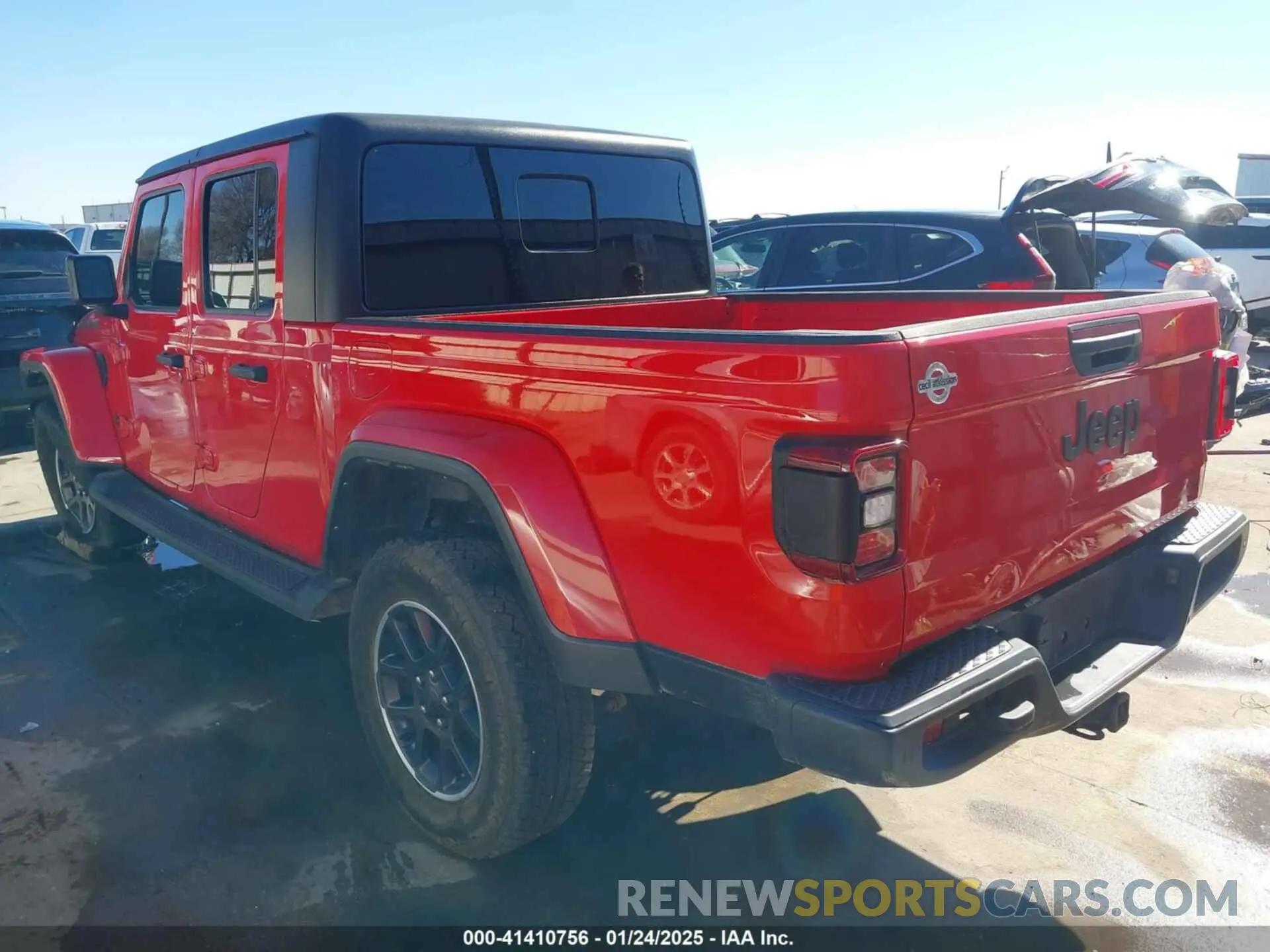 3 fotografías del automóvil dañado 1C6HJTAG7ML609661 JEEP GLADIATOR 2021