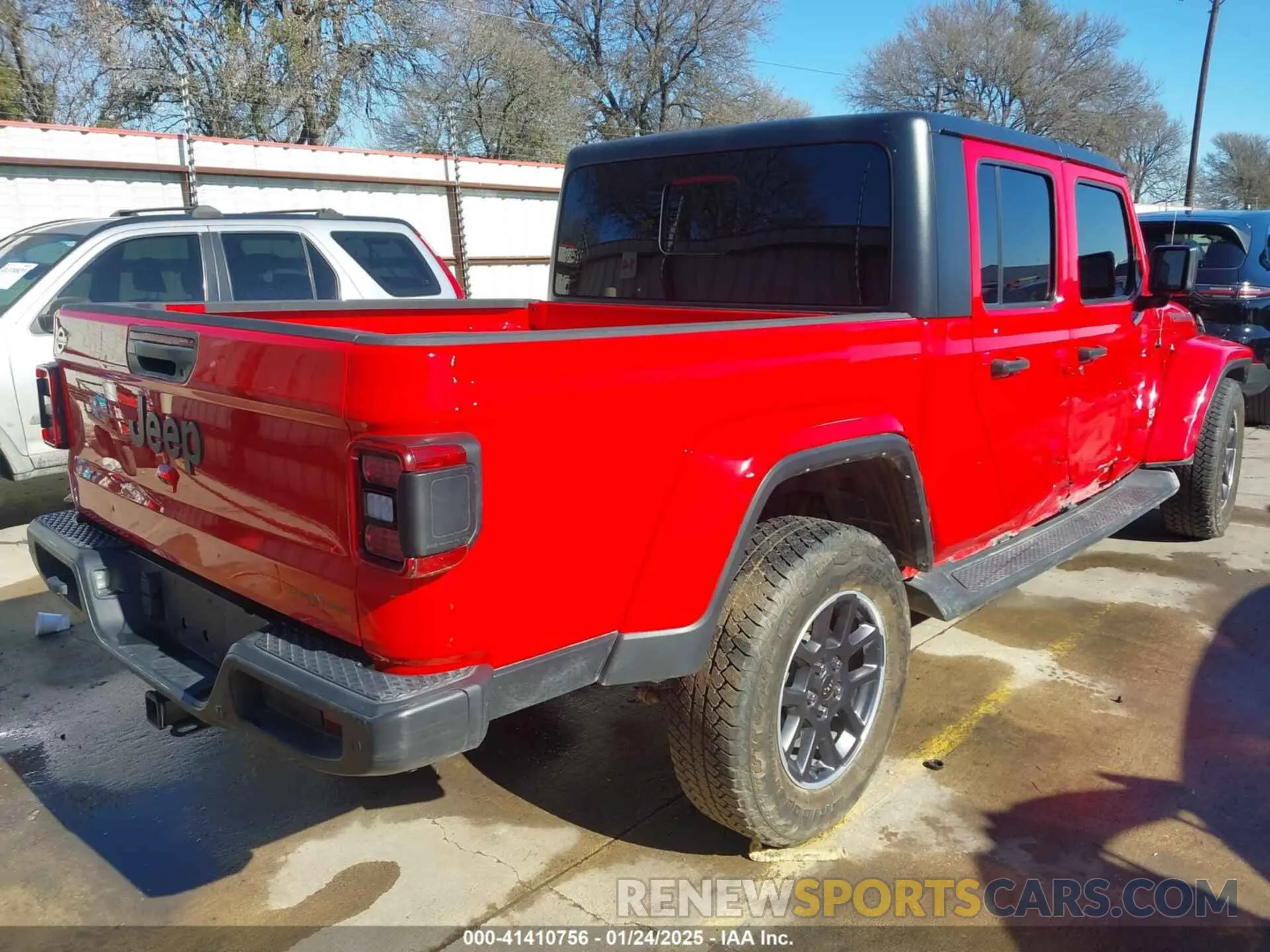 4 fotografías del automóvil dañado 1C6HJTAG7ML609661 JEEP GLADIATOR 2021