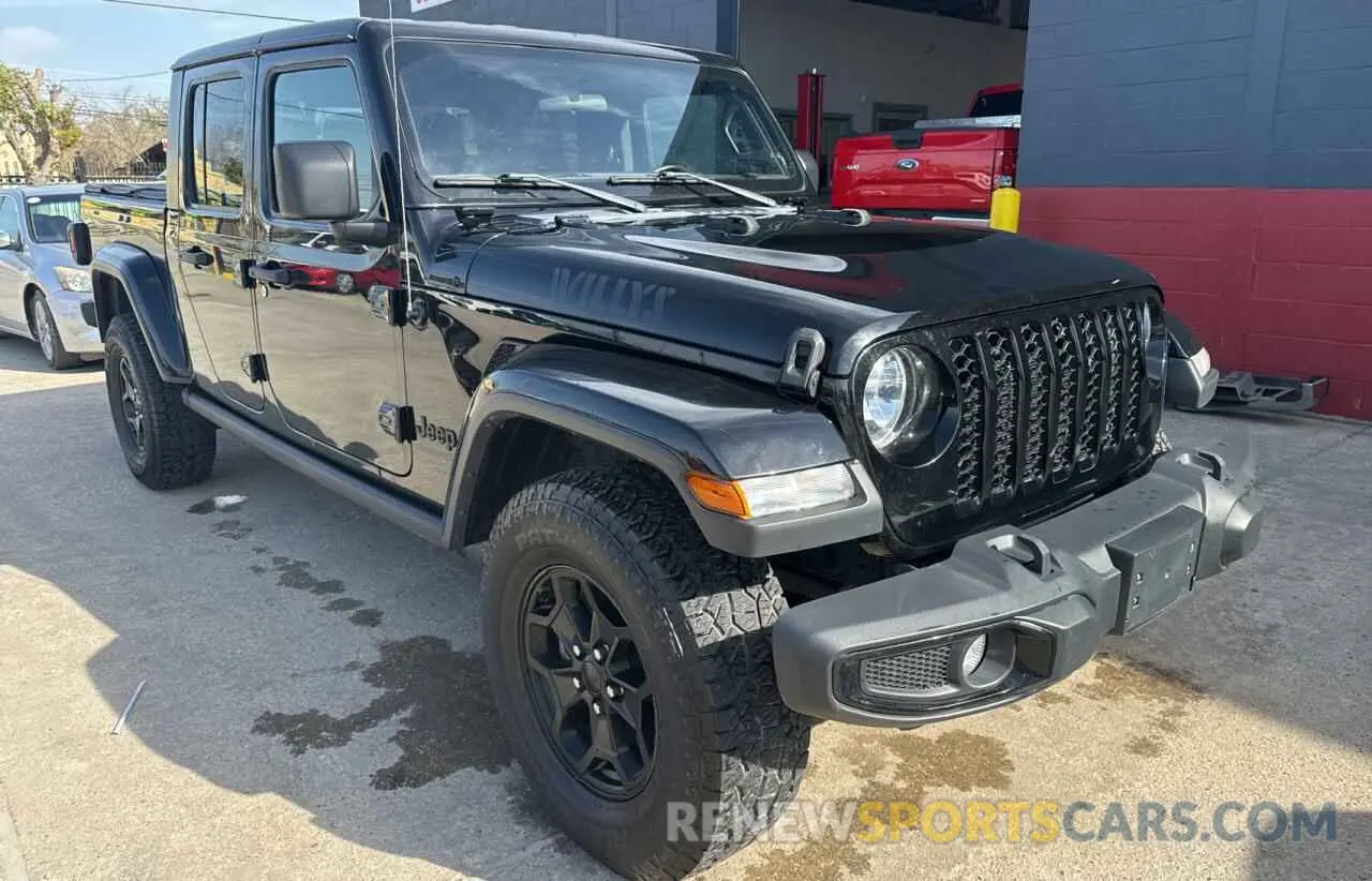 1 fotografías del automóvil dañado 1C6HJTAG8ML511531 JEEP GLADIATOR 2021