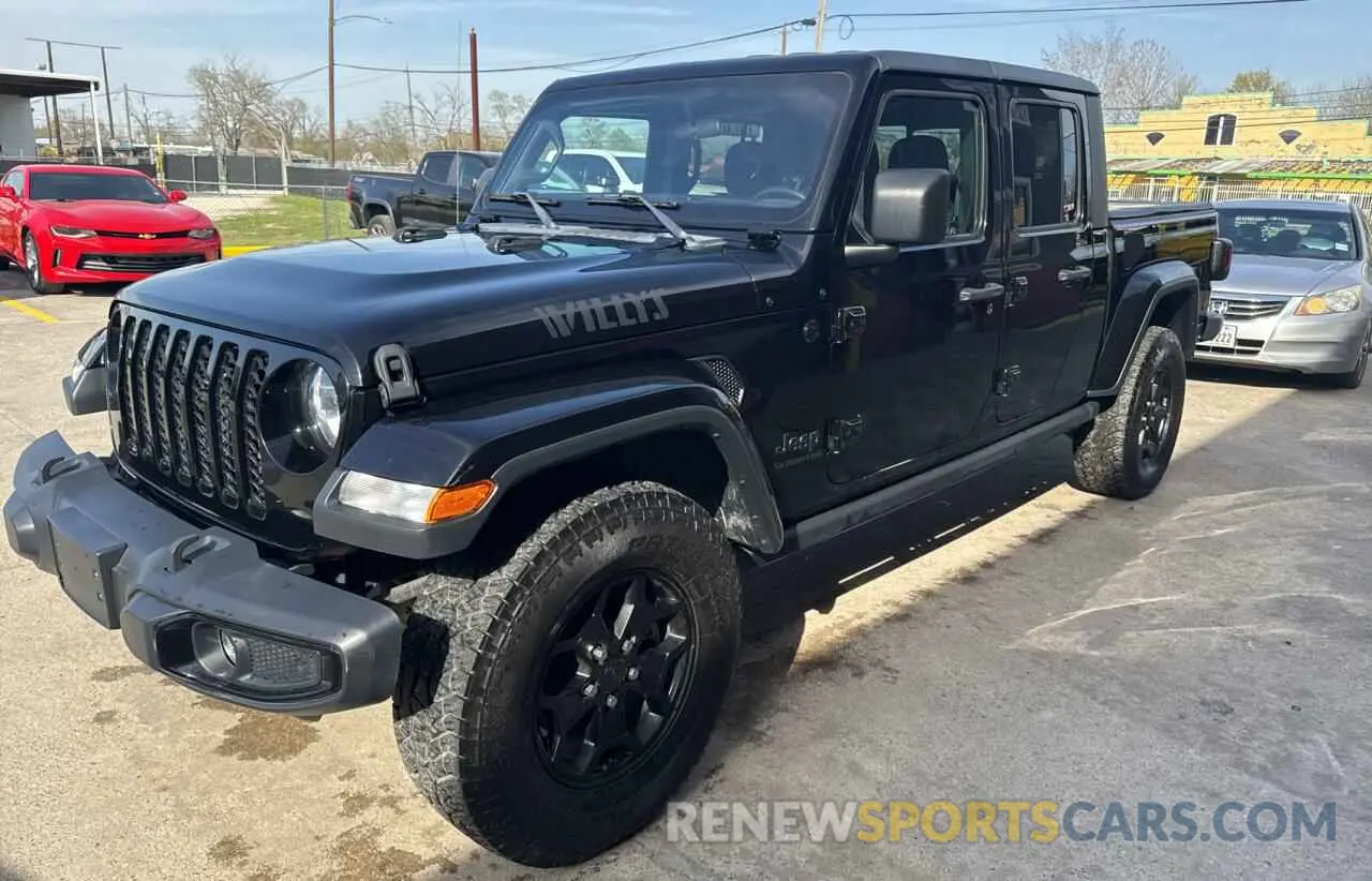 2 fotografías del automóvil dañado 1C6HJTAG8ML511531 JEEP GLADIATOR 2021