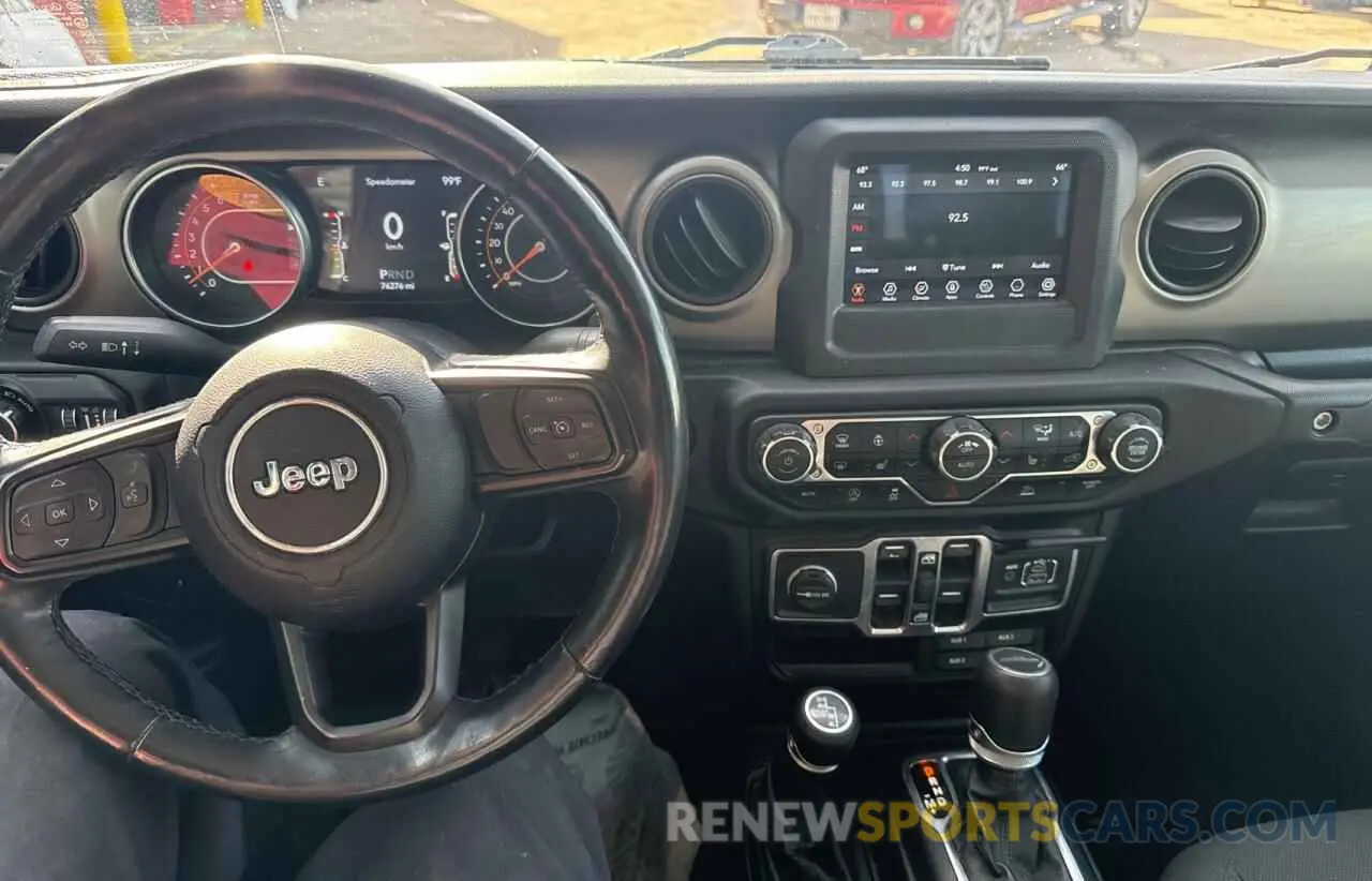 9 fotografías del automóvil dañado 1C6HJTAG8ML511531 JEEP GLADIATOR 2021