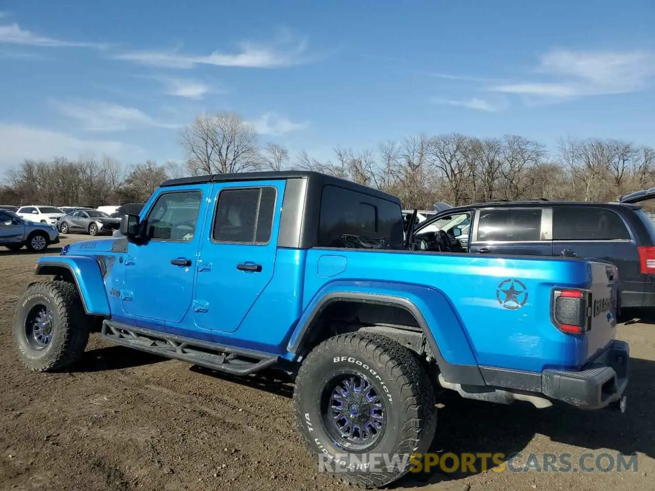 2 fotografías del automóvil dañado 1C6HJTAGXML535345 JEEP GLADIATOR 2021